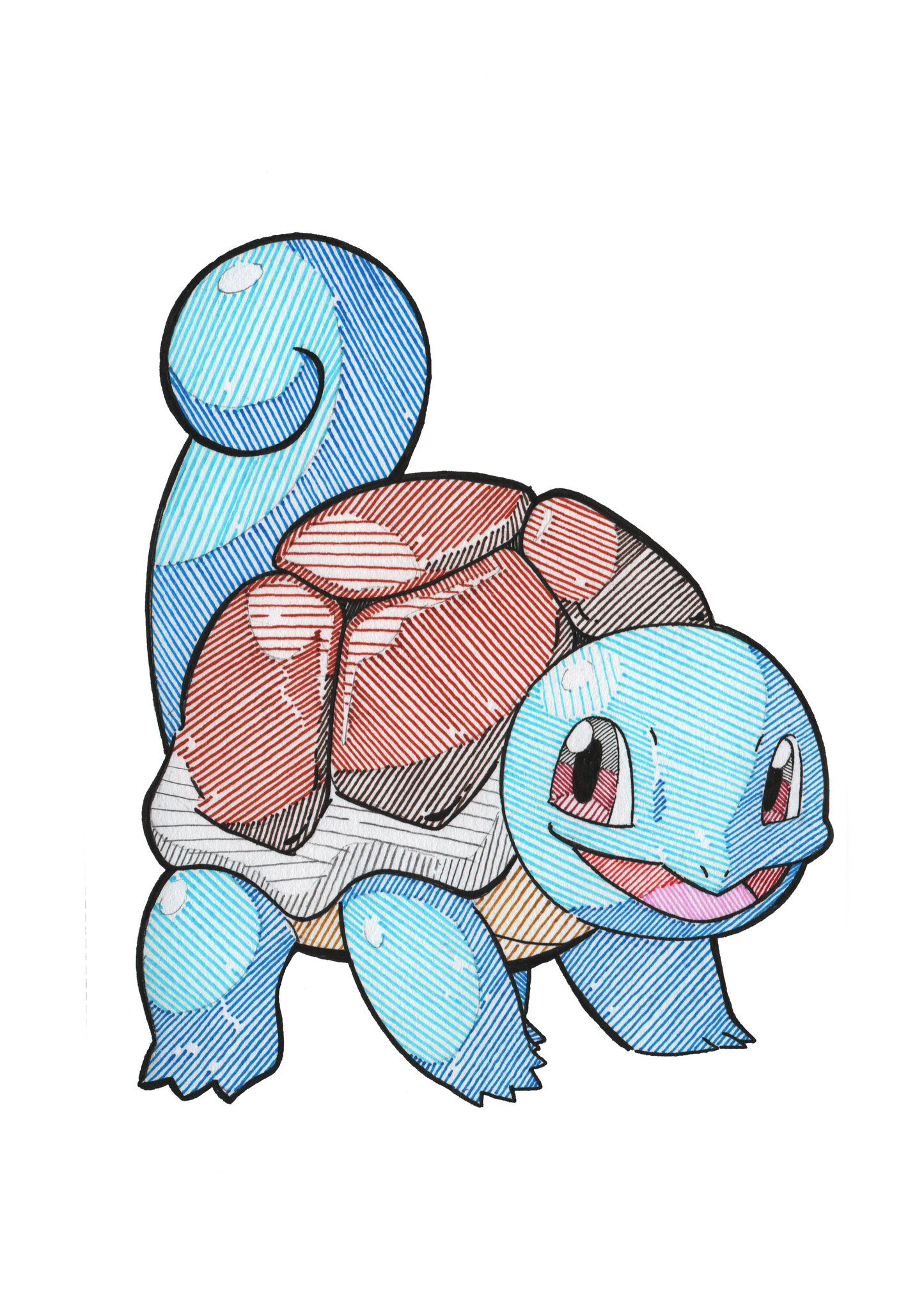 3 Prints - Evolution Line Water Starter - Gen 1