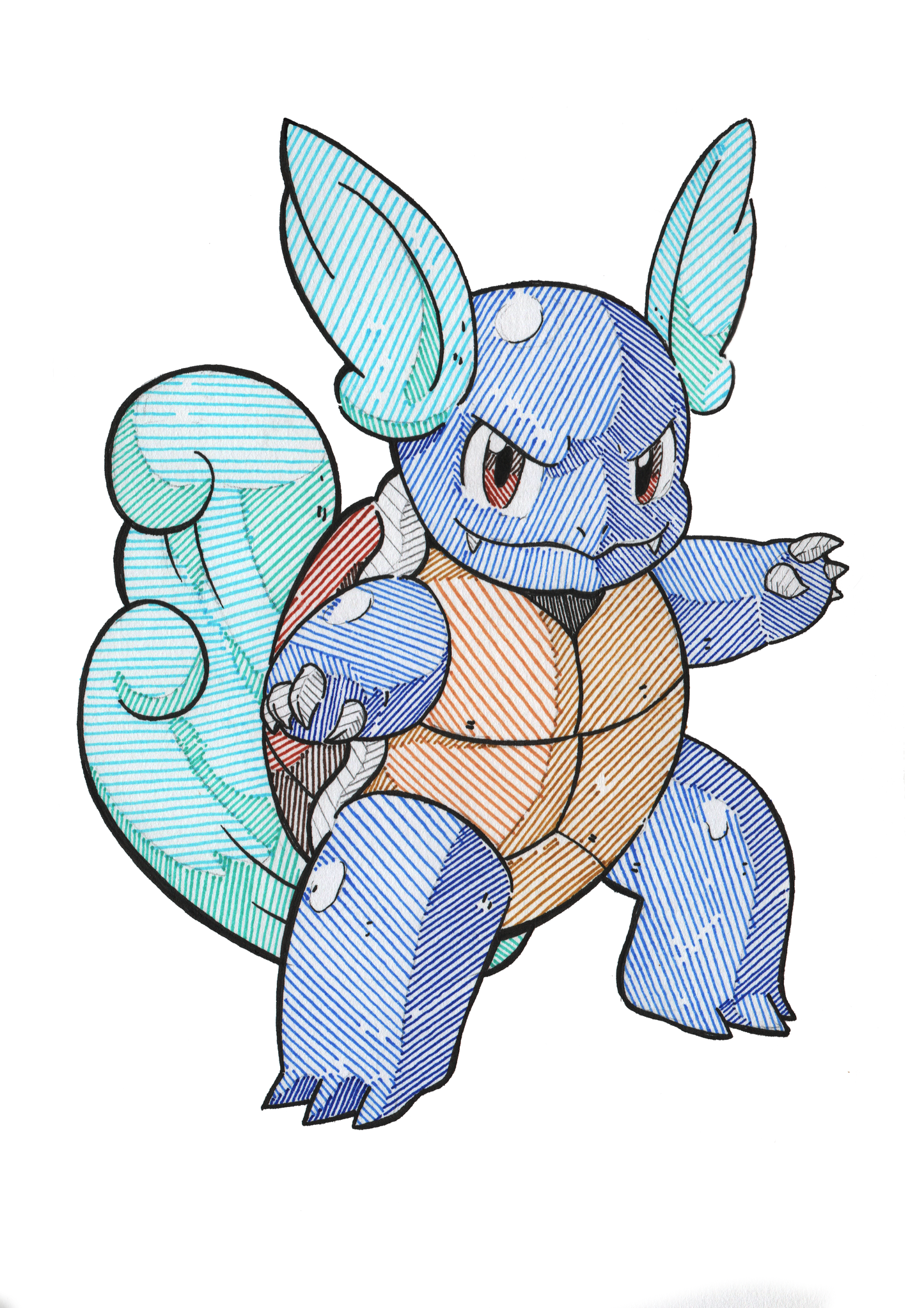 3 Prints - Evolution Line Water Starter - Gen 1