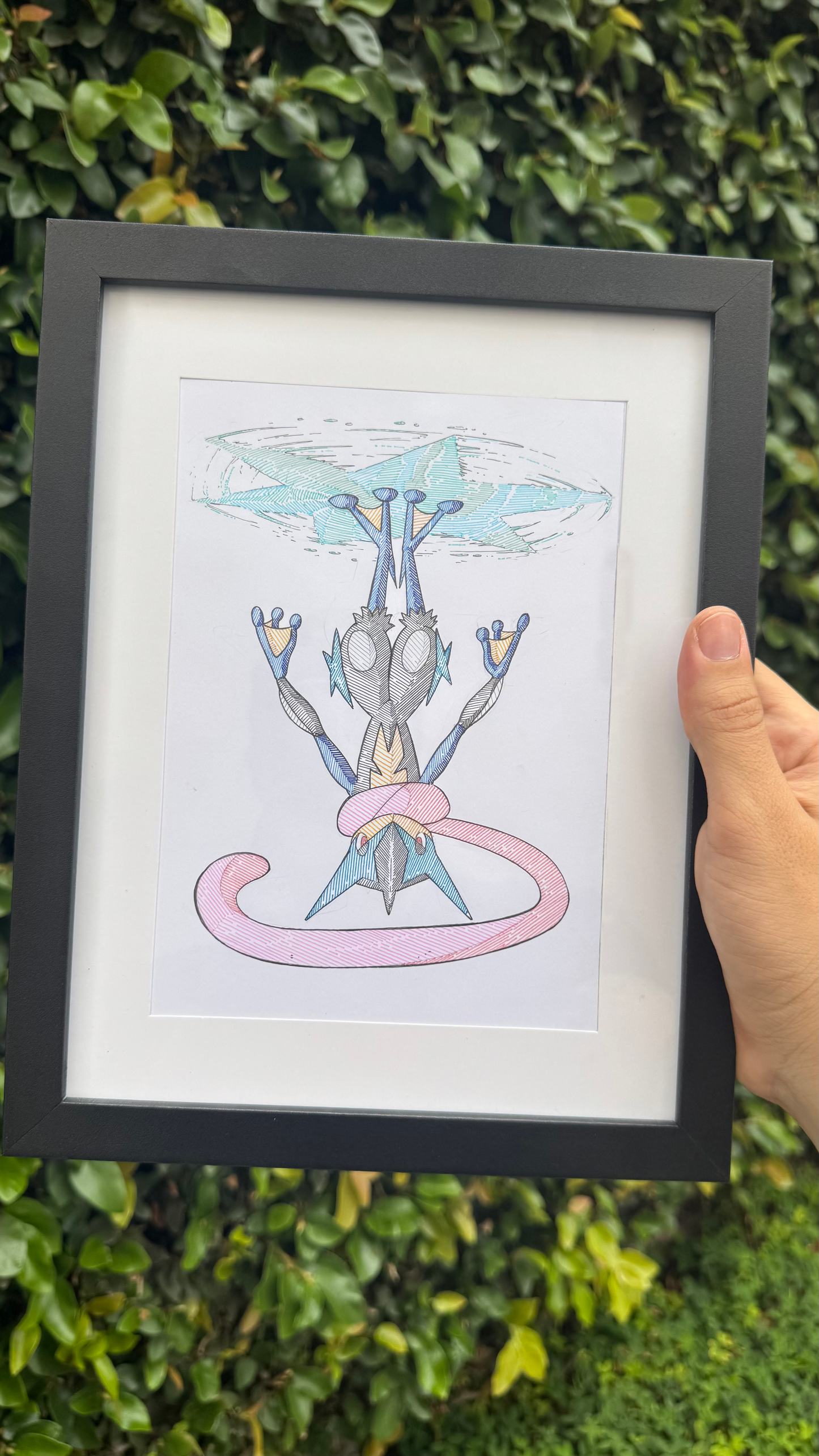 Mega Greninja - Sketchbook Page