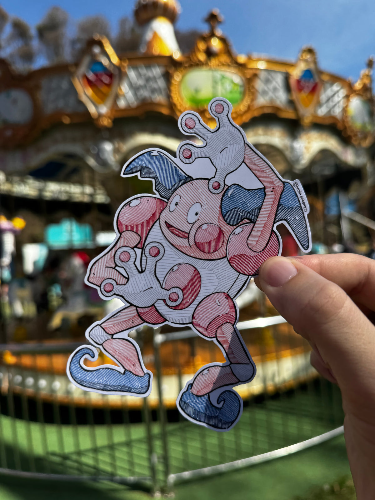 Mr. Mime Sticker - Type 2