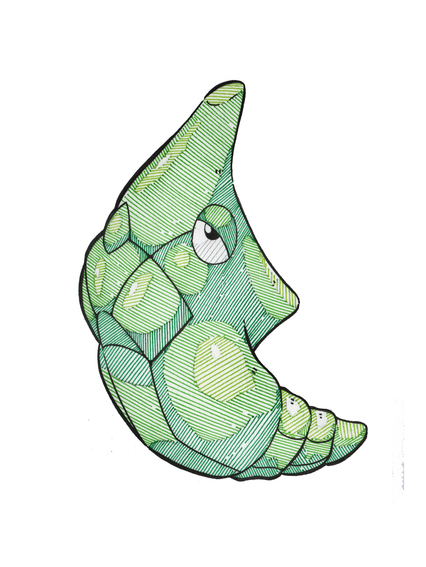 Metapod Sticker (Kanto Pokédex)