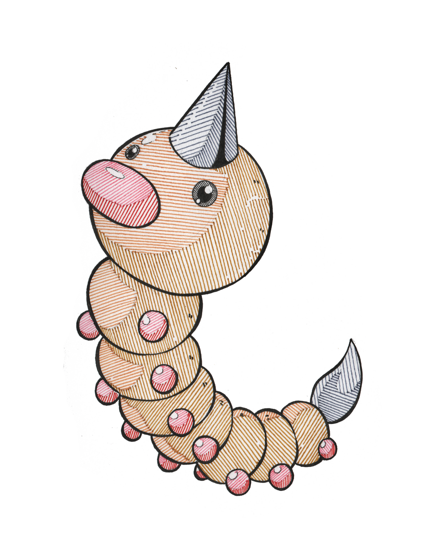 Weedle Sticker (Kanto Pokédex)