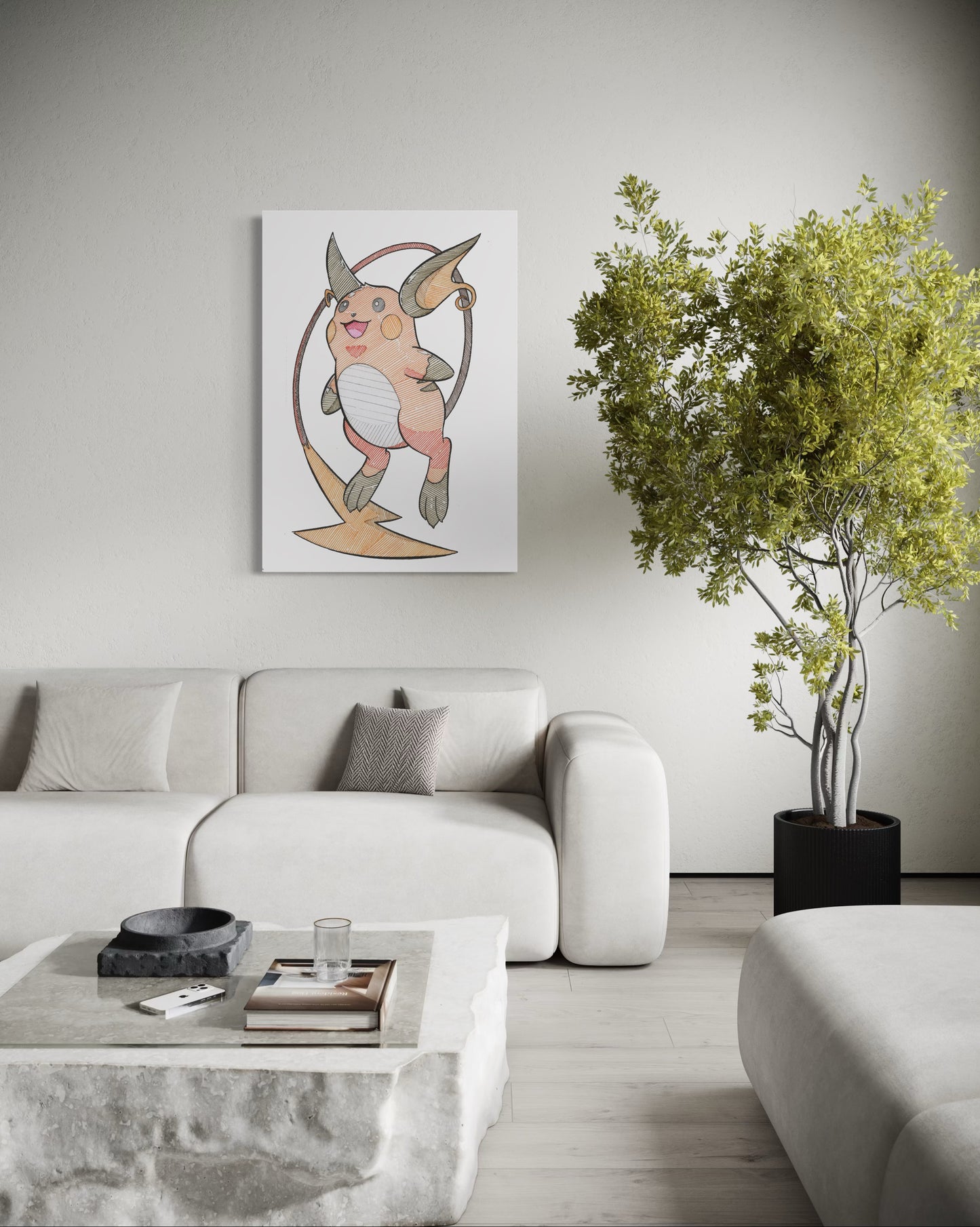 Raichu Print (Large Size)