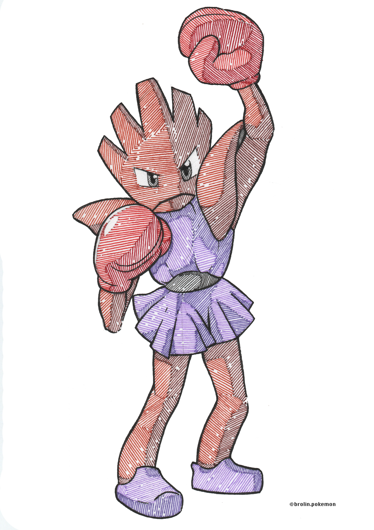 Hitmonchan Print - A4 Size
