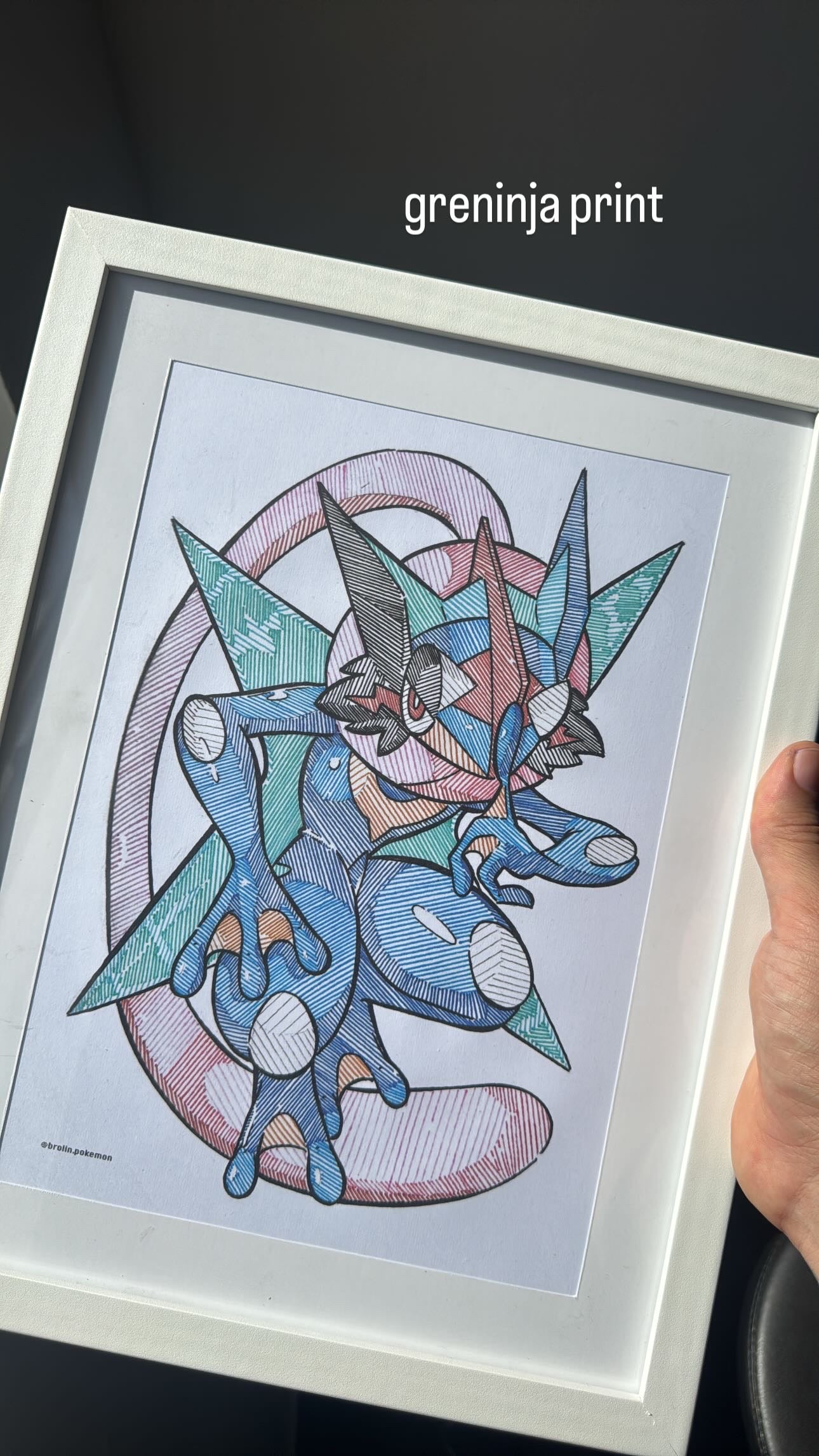 Ash Greninja Print