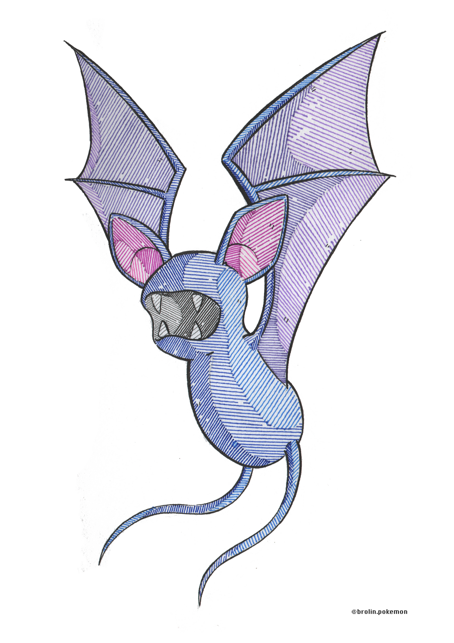 Zubat Print - A4 Size