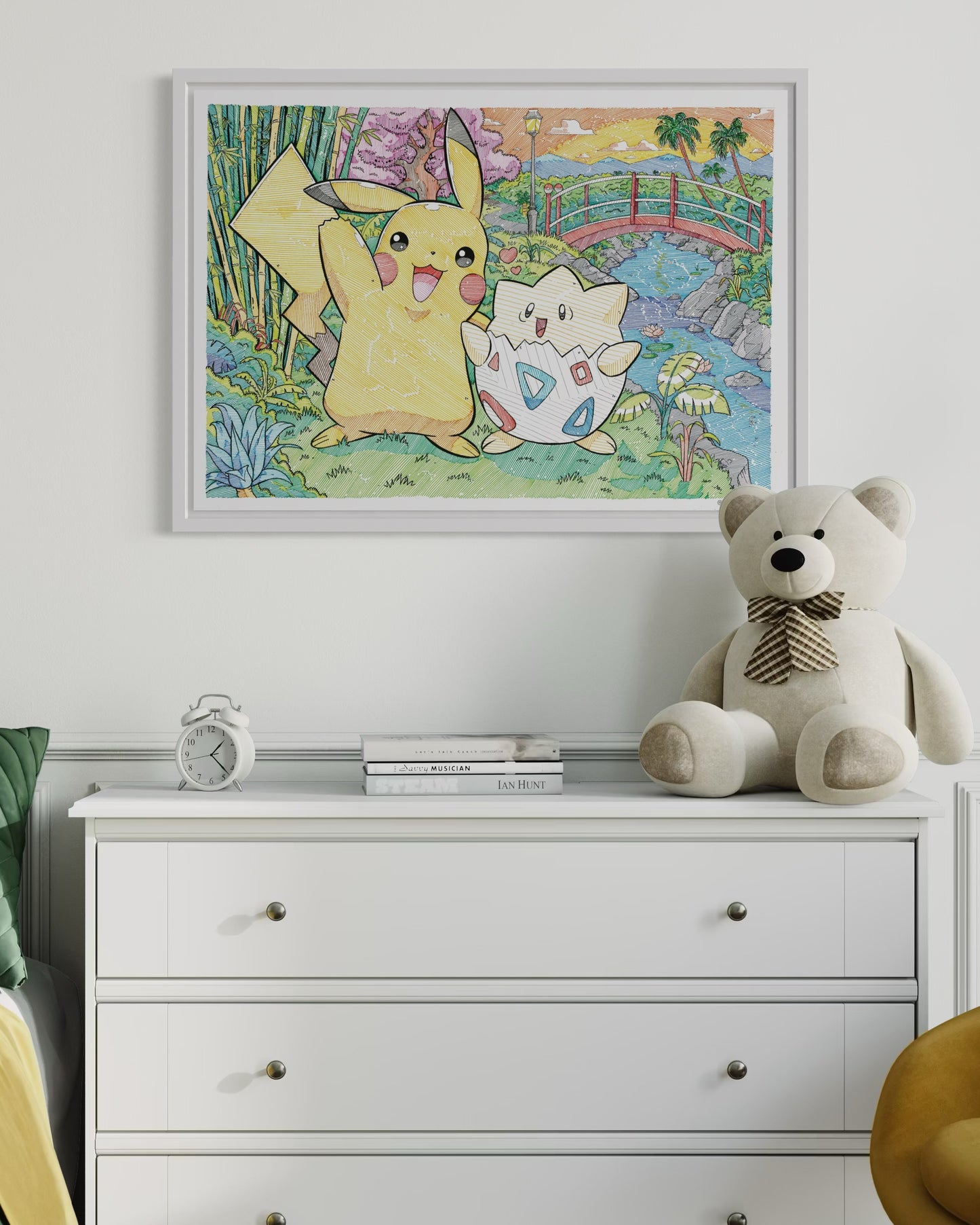 Pikachu & toguepi Print (Large Size)