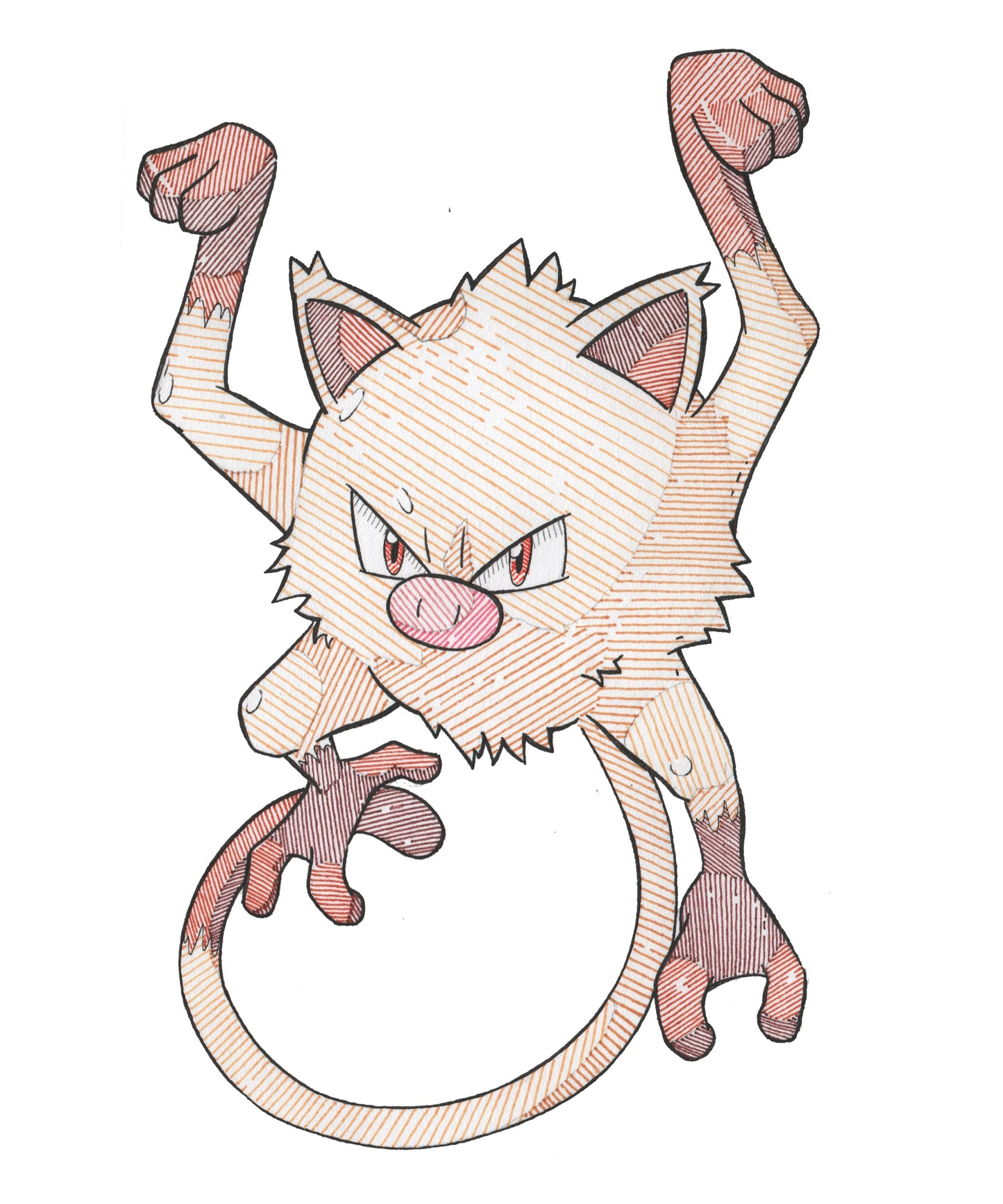 Mankey Sticker