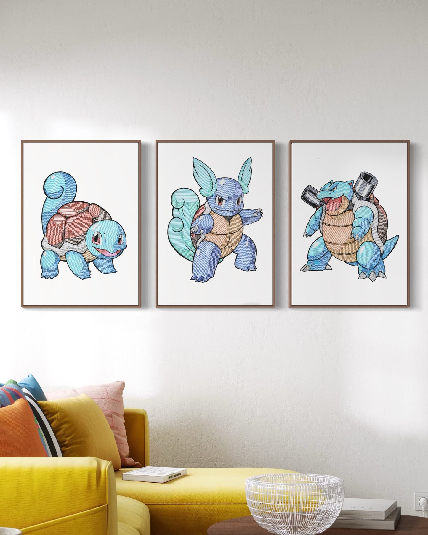 3 Prints - Evolution Line Water Starter - Gen 1