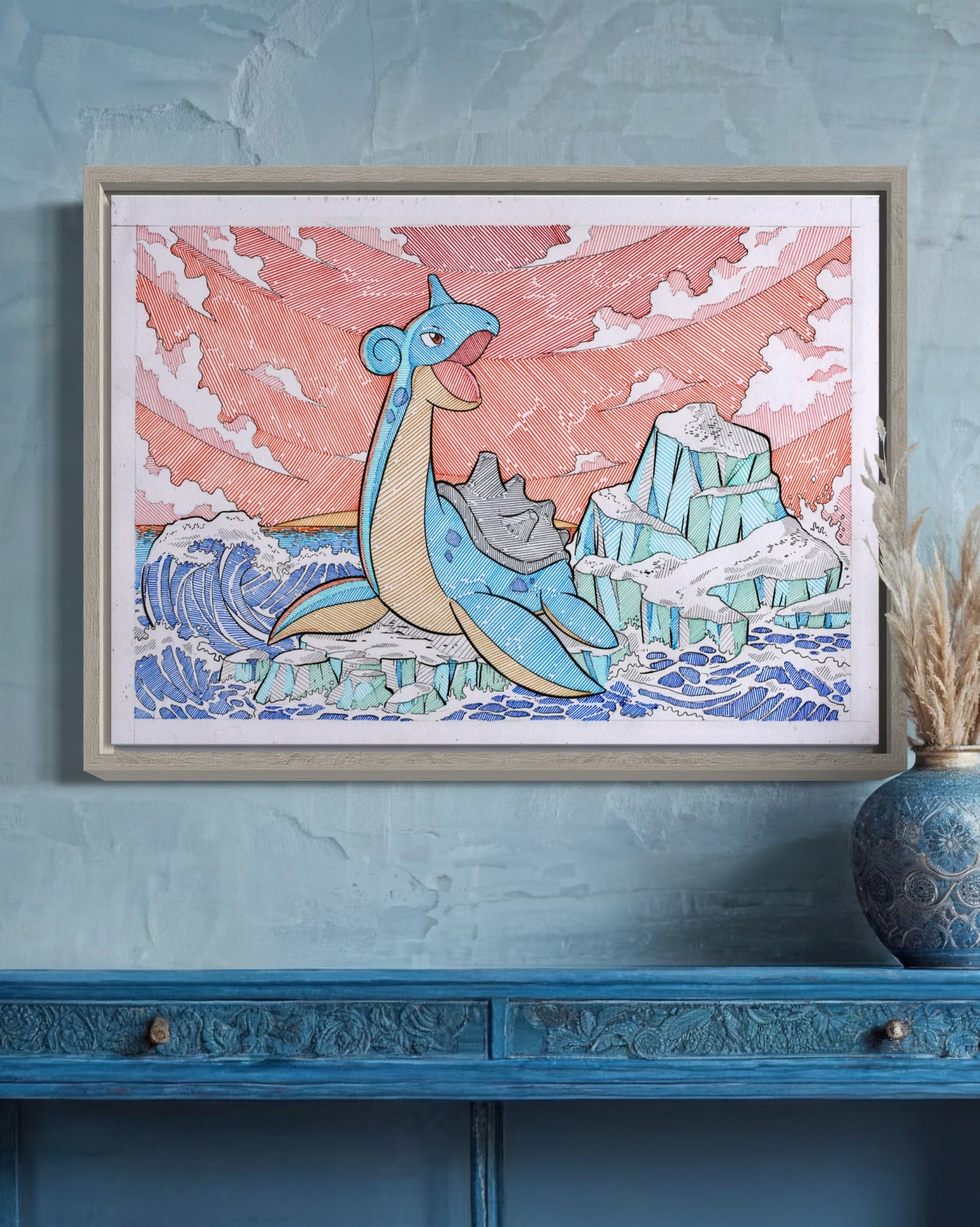 Lapras Print (Large Size)