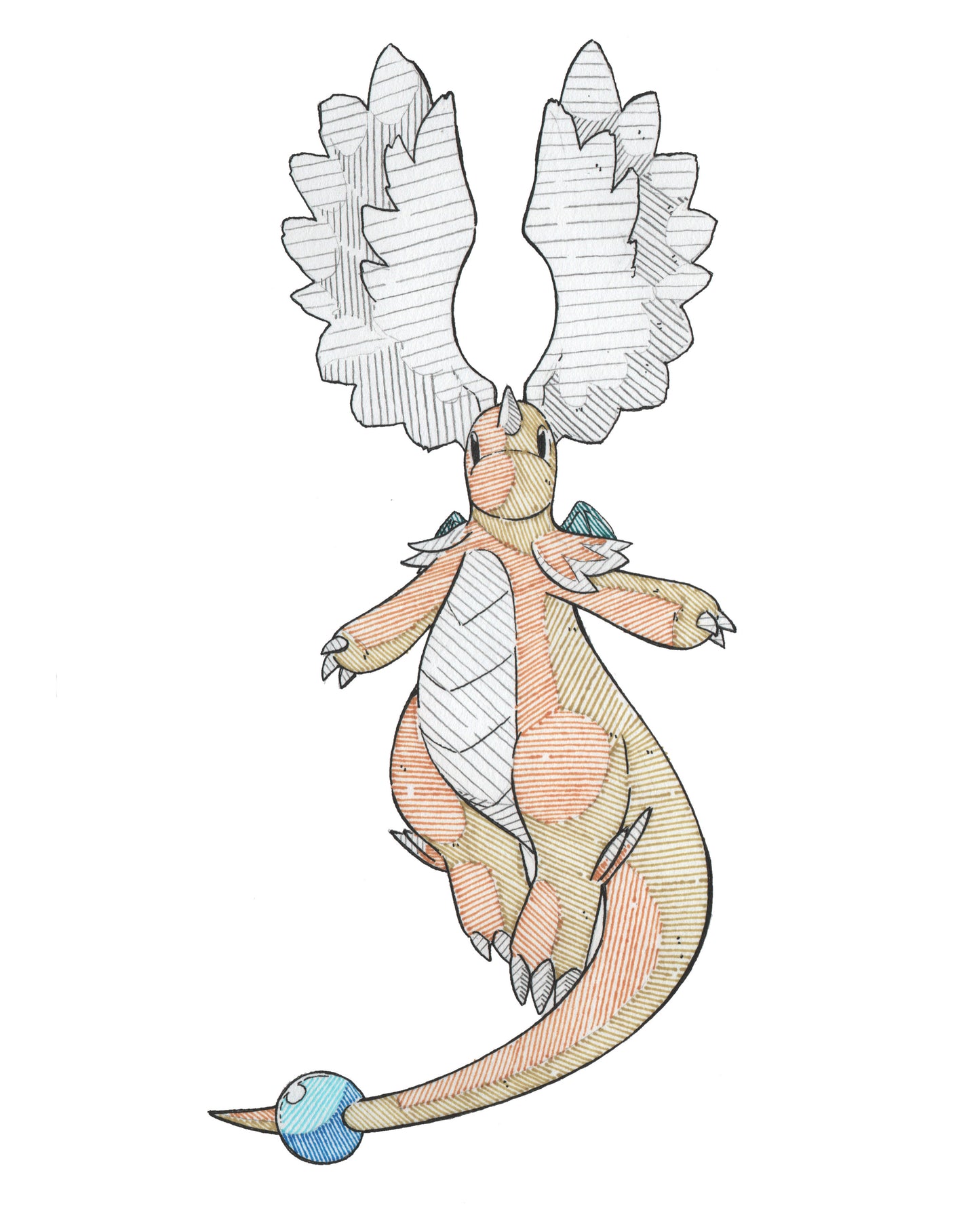Mega Dragonite Print