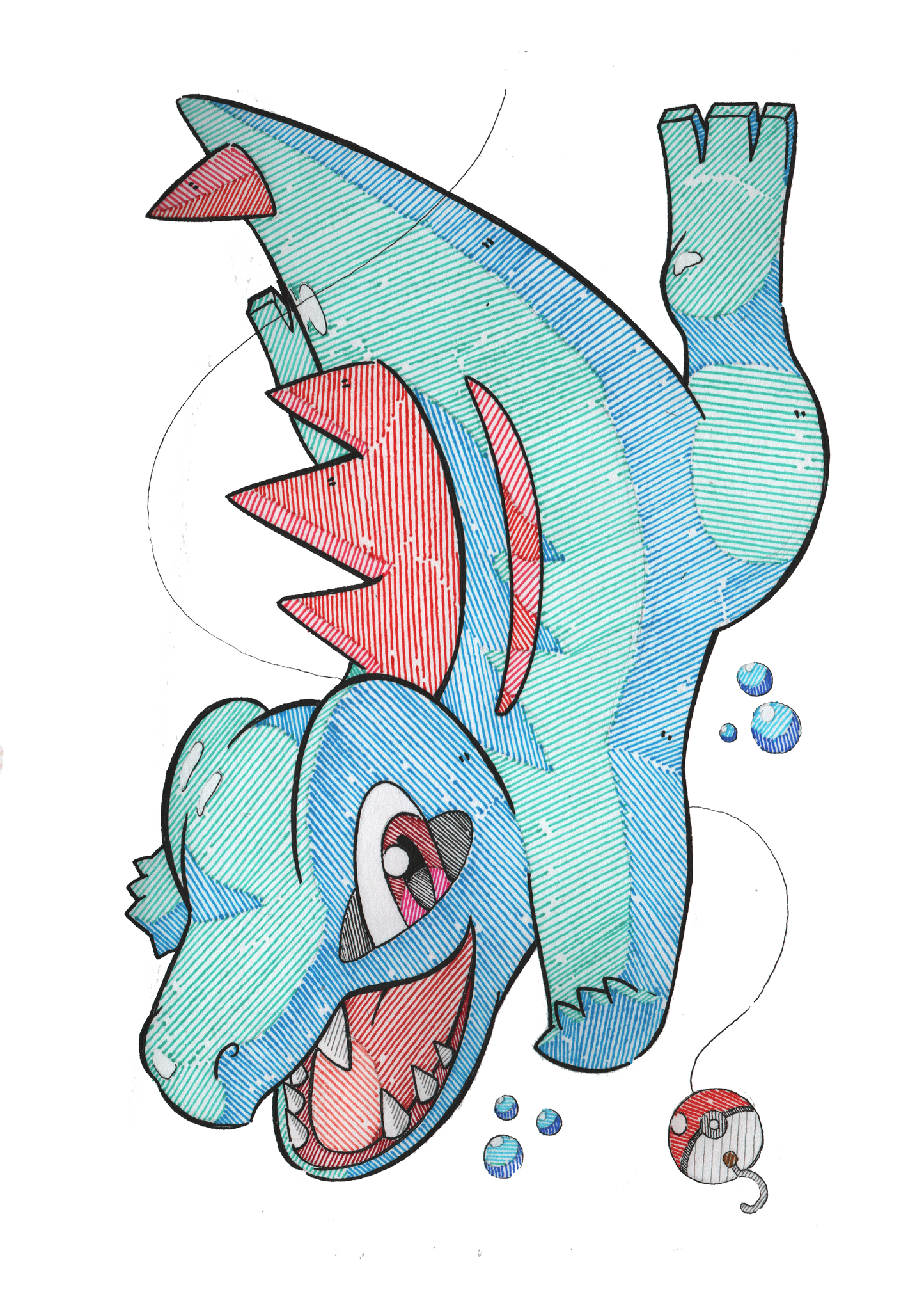 Totodile Sticker Type 2