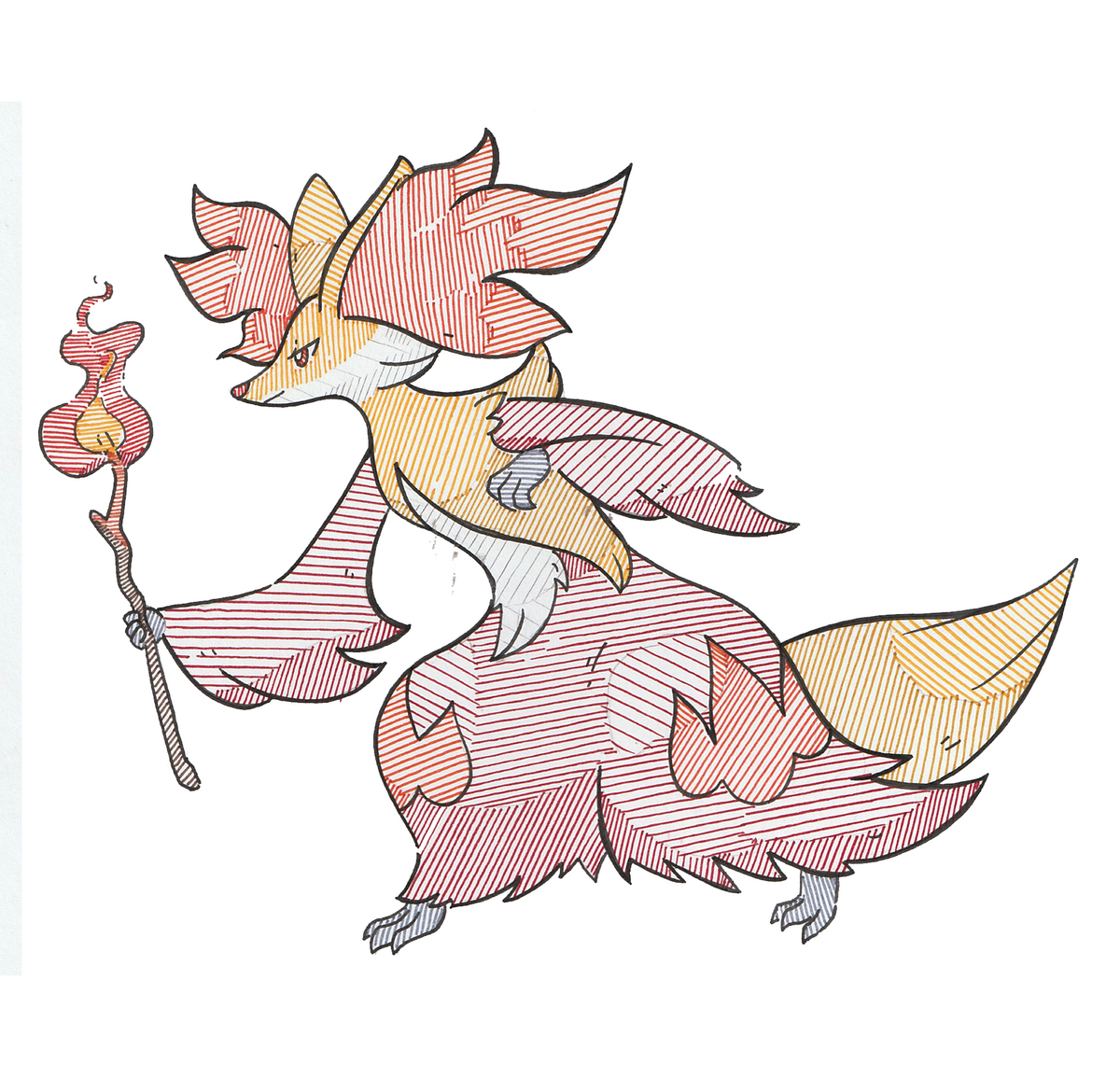 Delphox Sticker