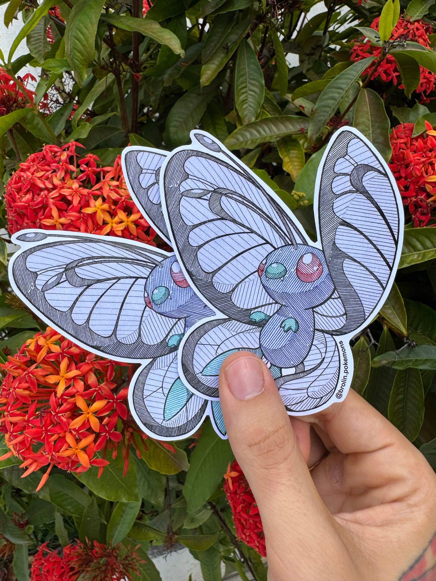 Butterfree Sticker (Kanto Pokédex)