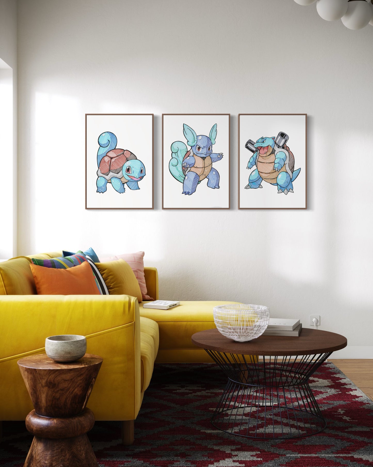 3 Prints - Evolution Line Water Starter - Gen 1