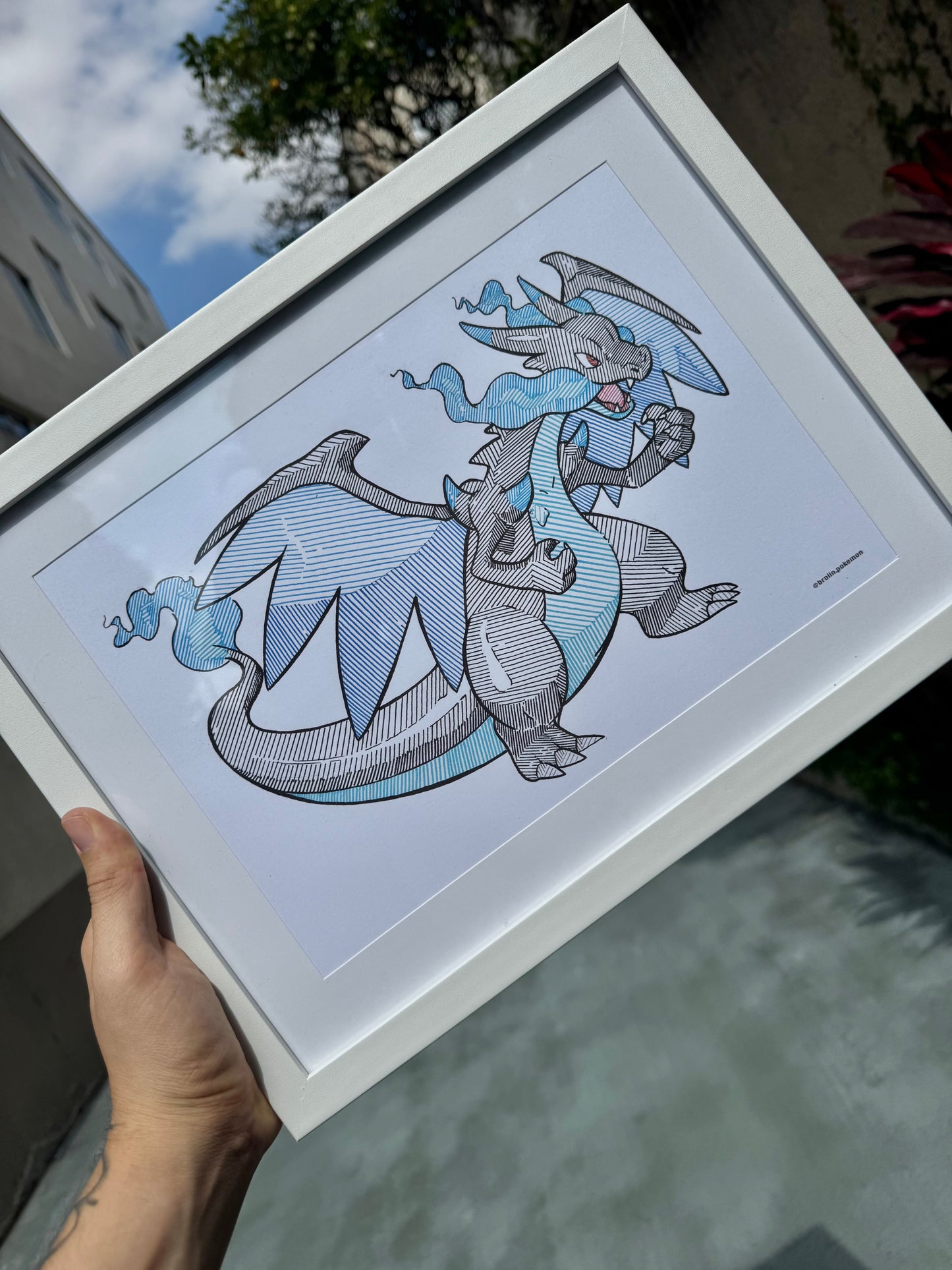 Mega Charizard X Print