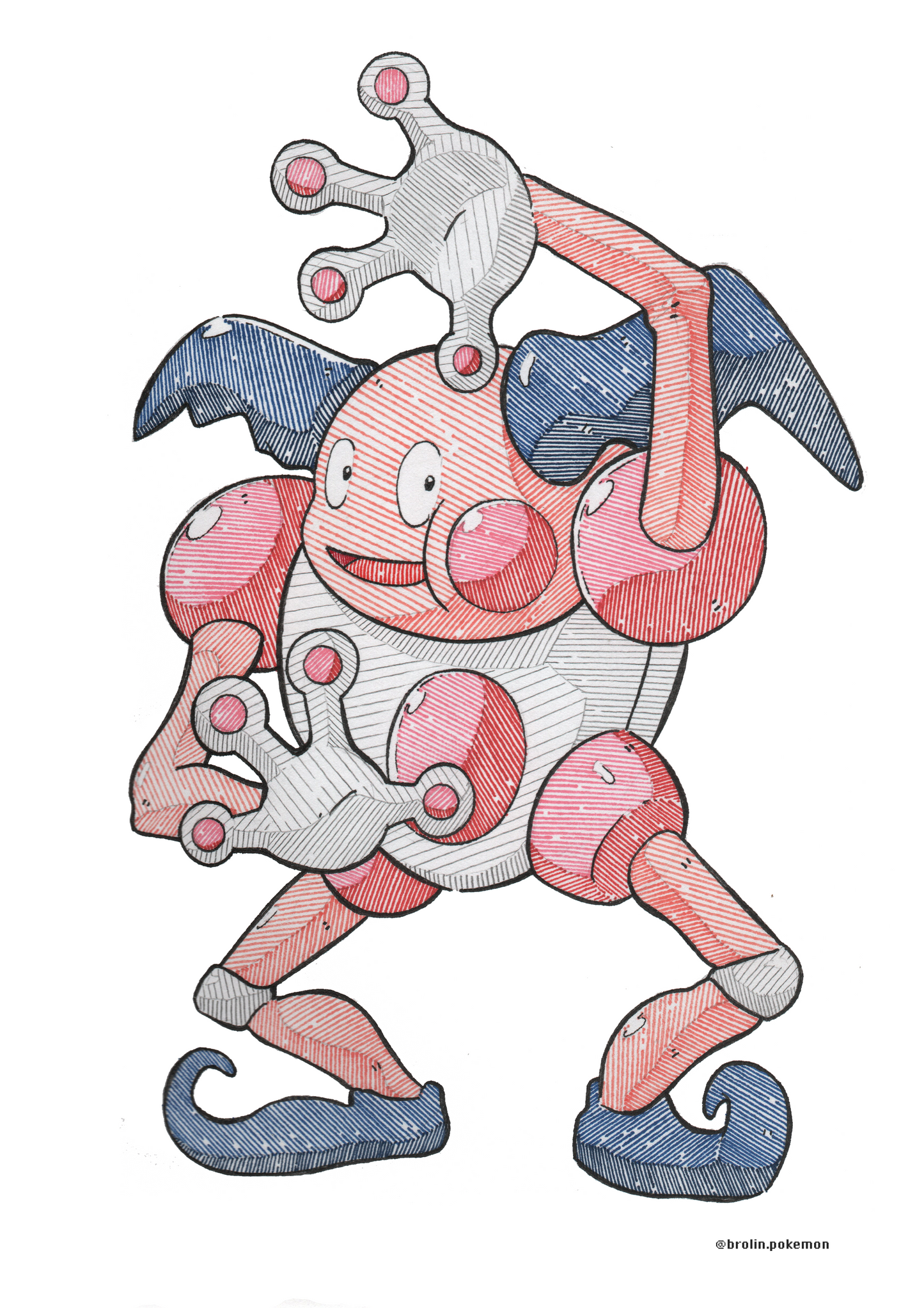 Mr. Mime Sticker - Type 2