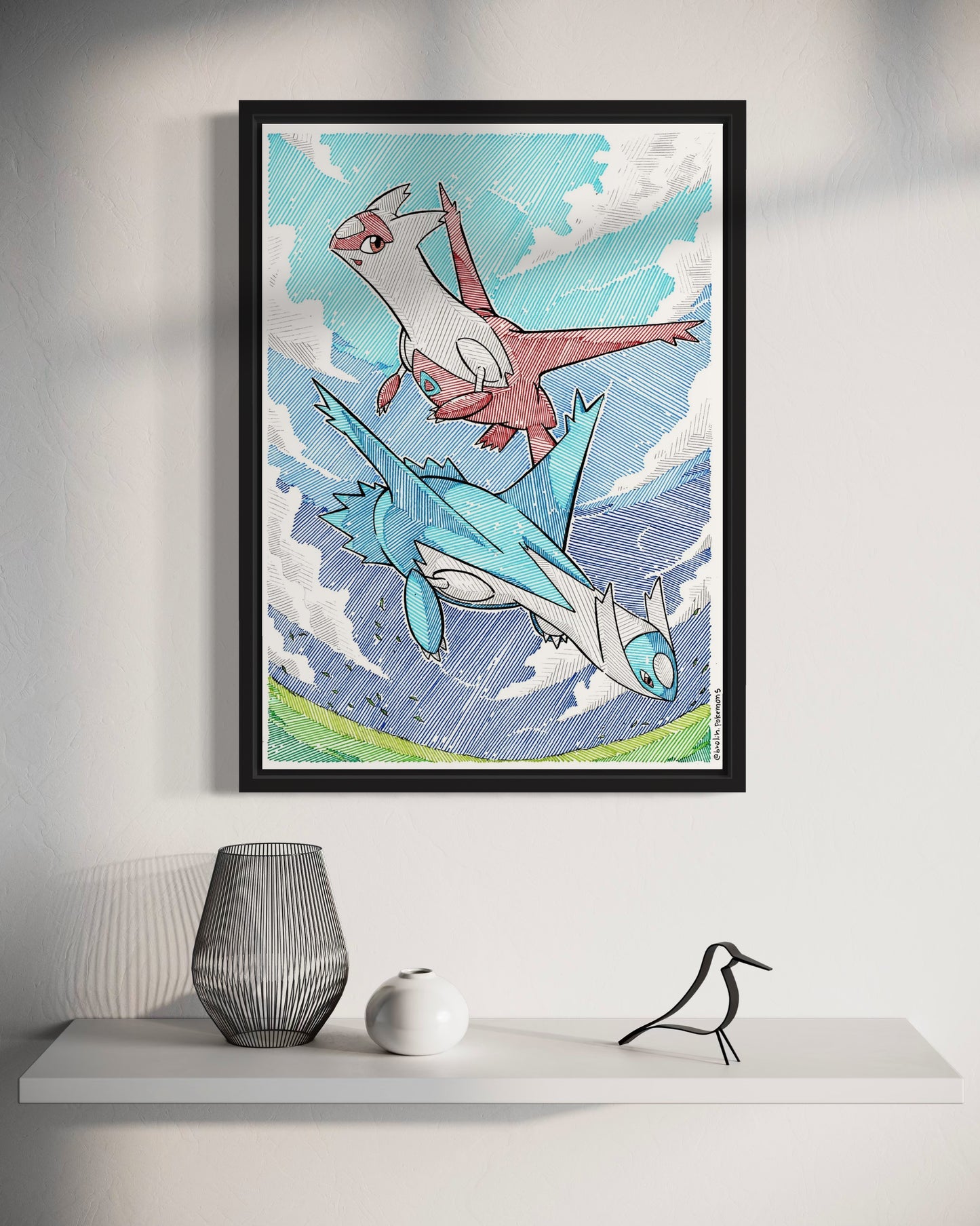 Latios & Latias Print