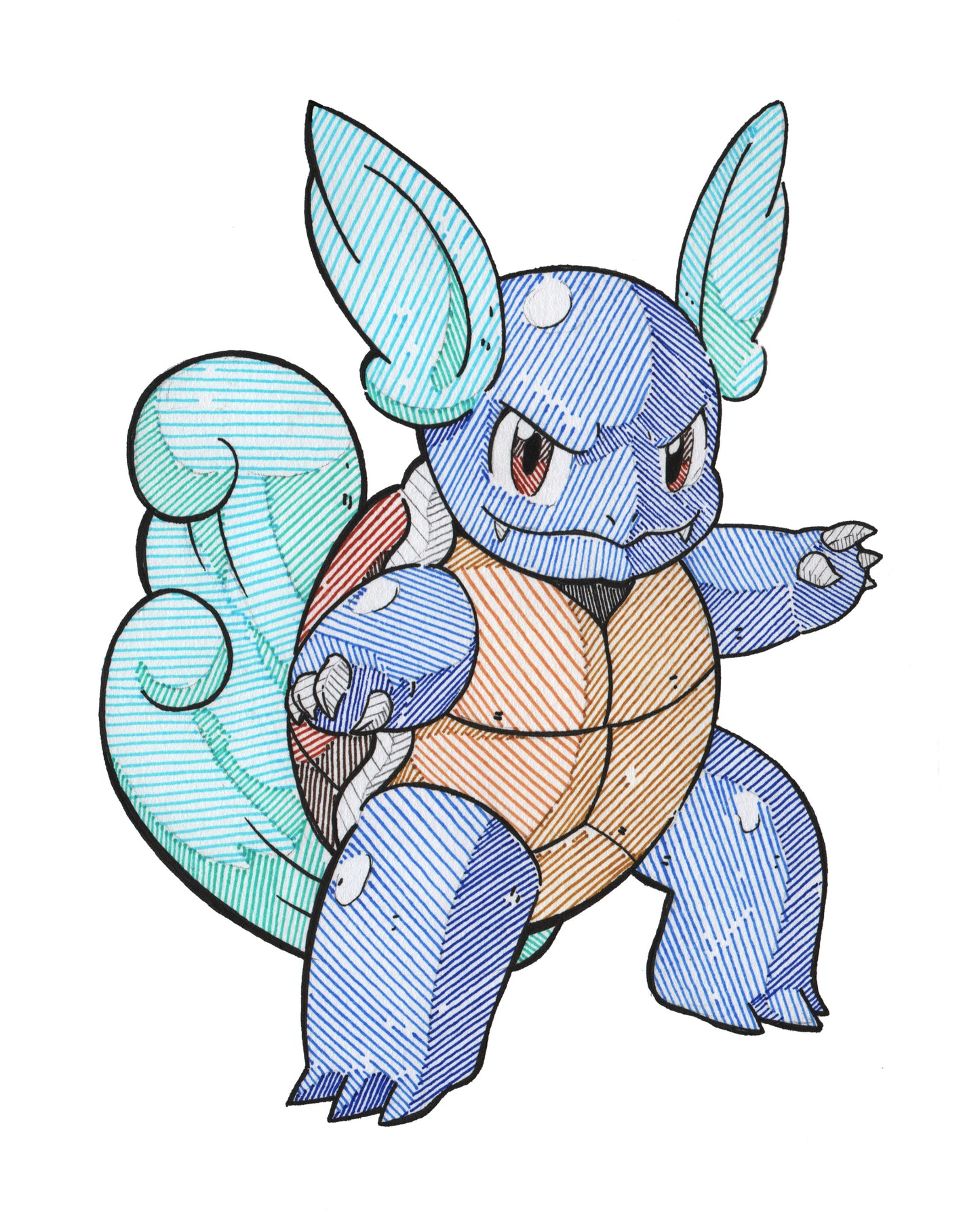 Wartortle Sticker (Kanto Pokédex)