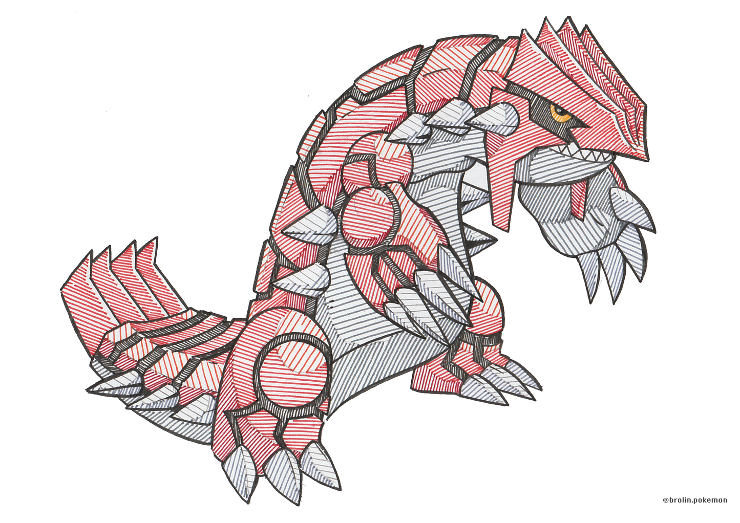 Groudon Print