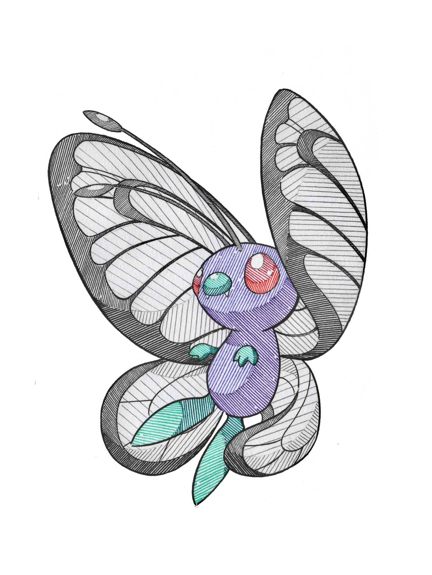 3 Prints - Butterfree Evolution Line