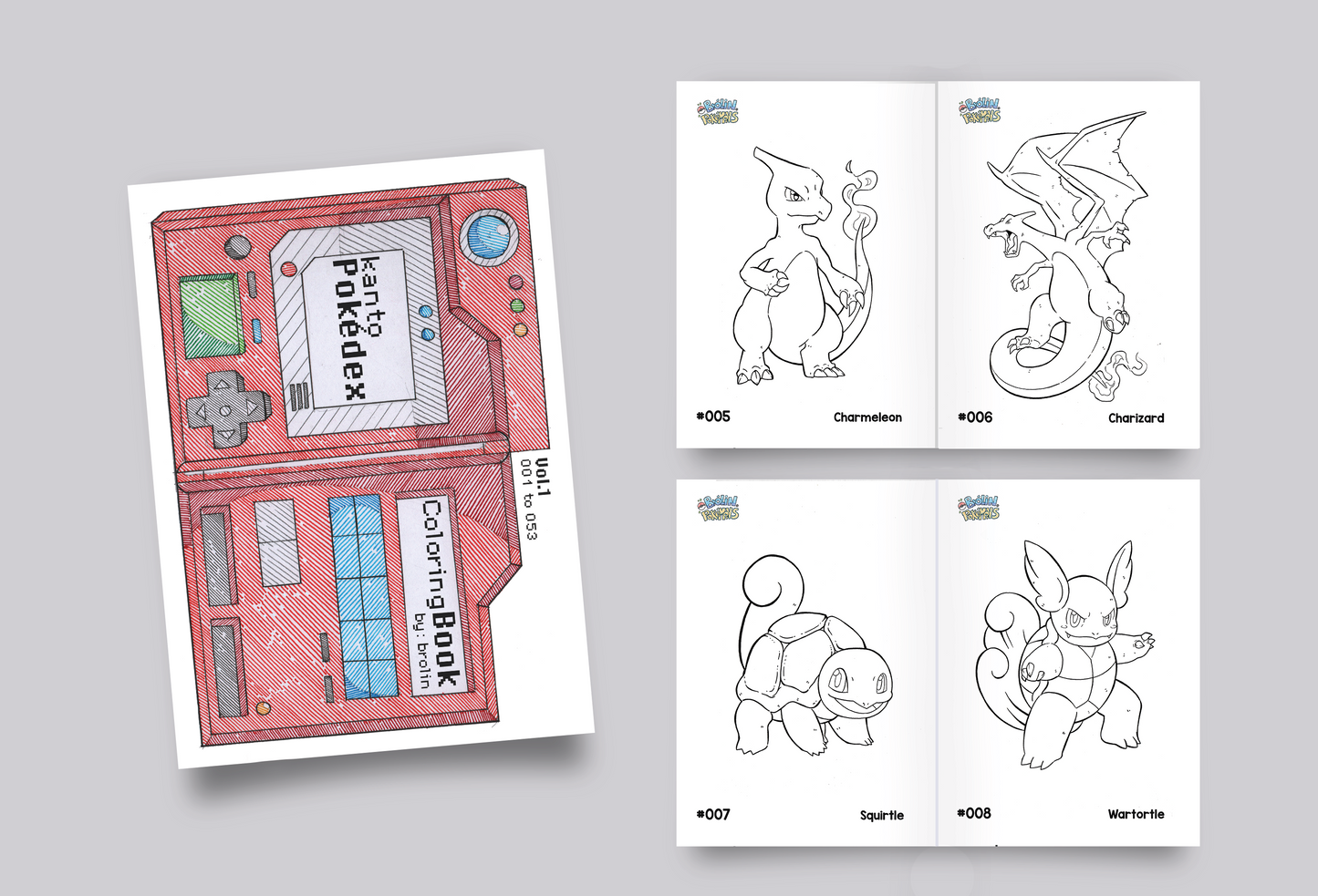 Kanto Pokédex Coloring Book (Vol.1)