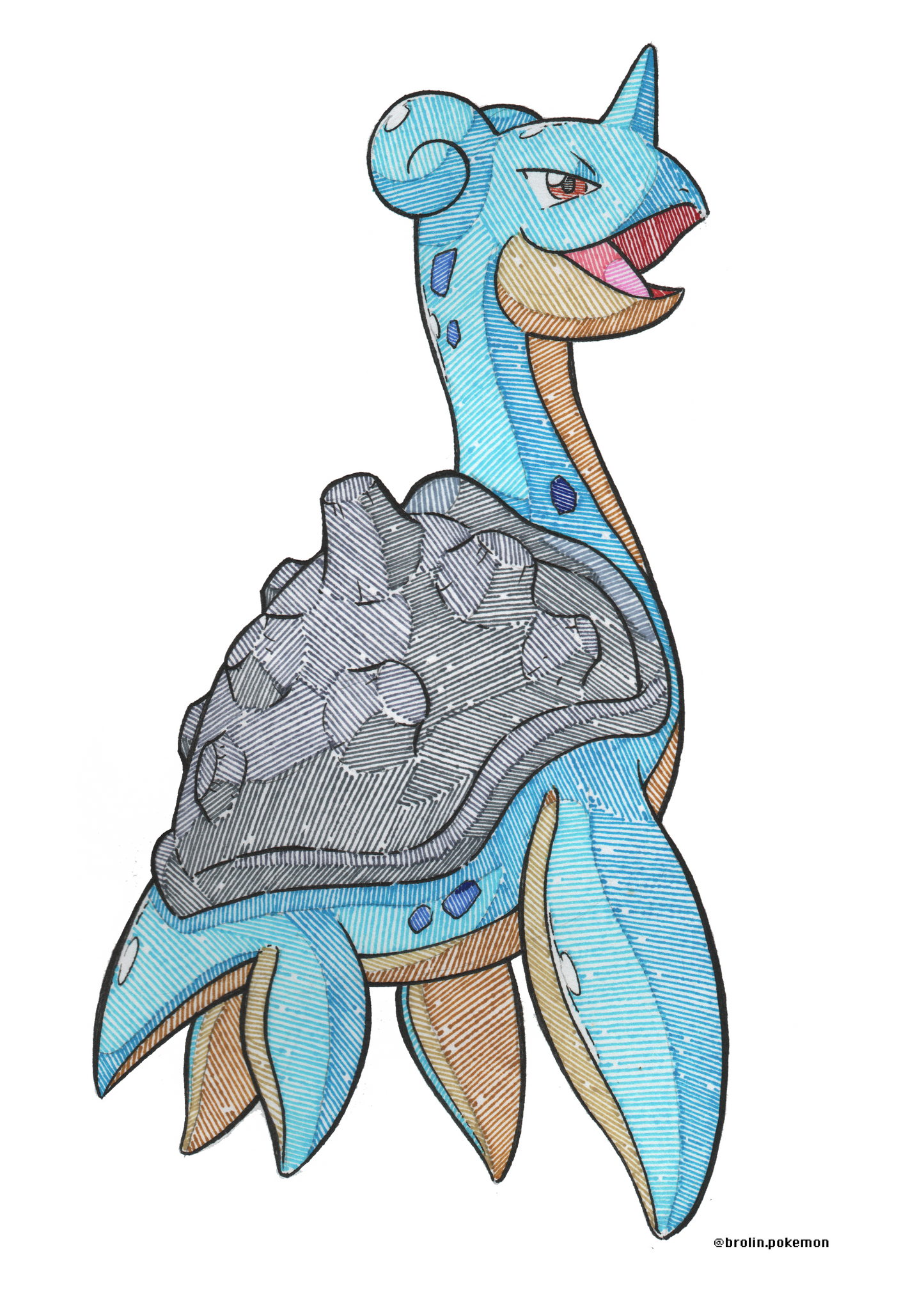 Lapras Print - A4 Size