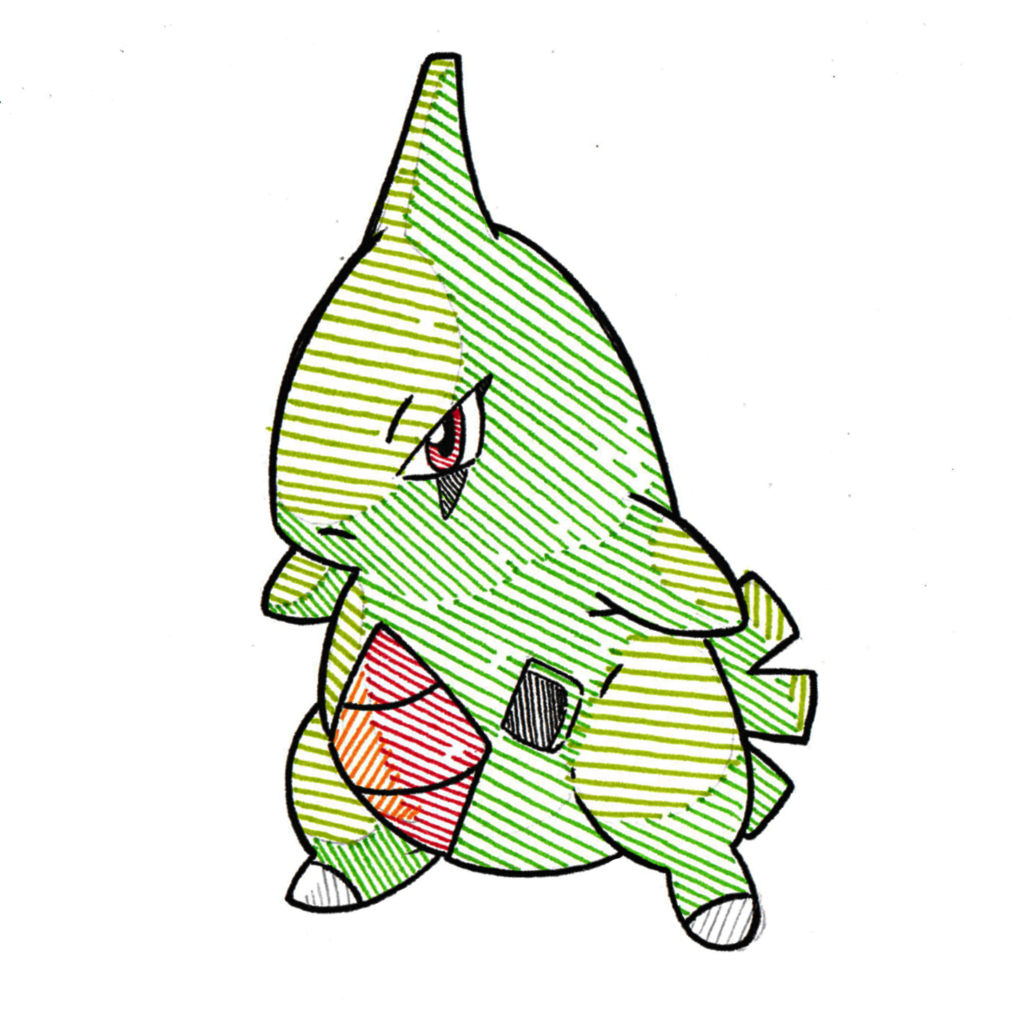 Larvitar Sticker