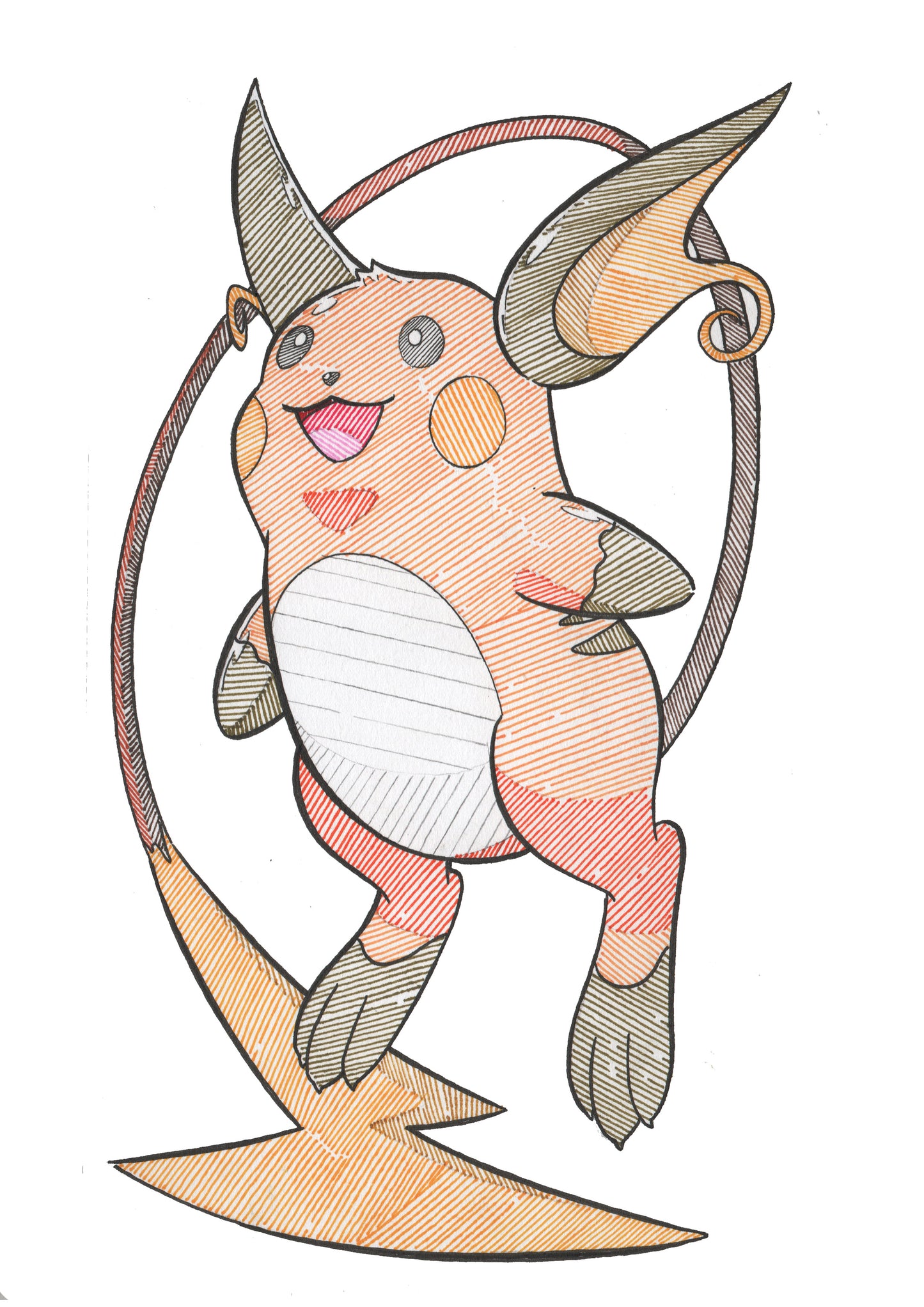Raichu Sticker (Kanto Pokédex)