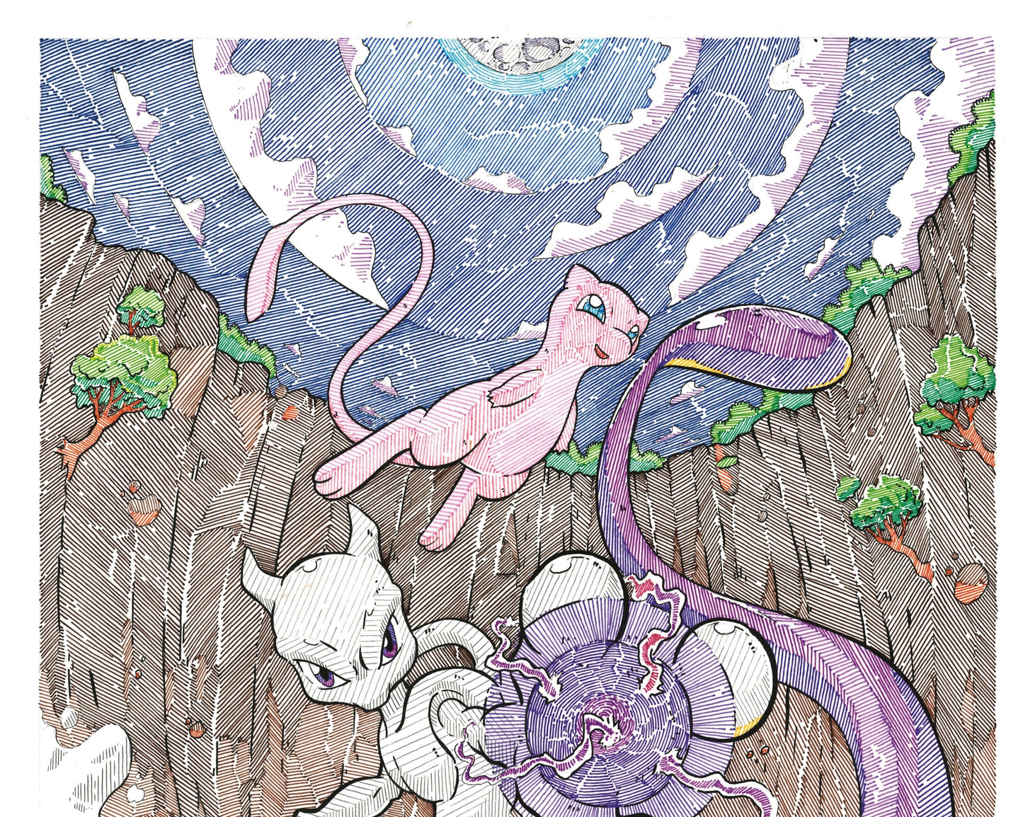 Mewtwo’s Revenge Print (Large Size)