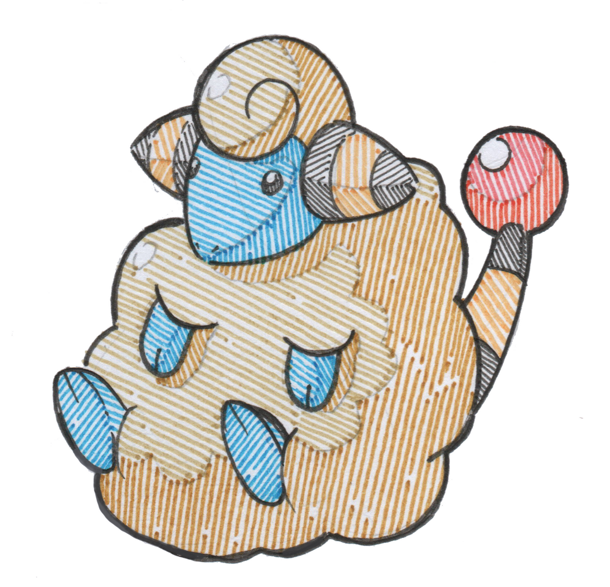 Mareep Type 2 - Sticker