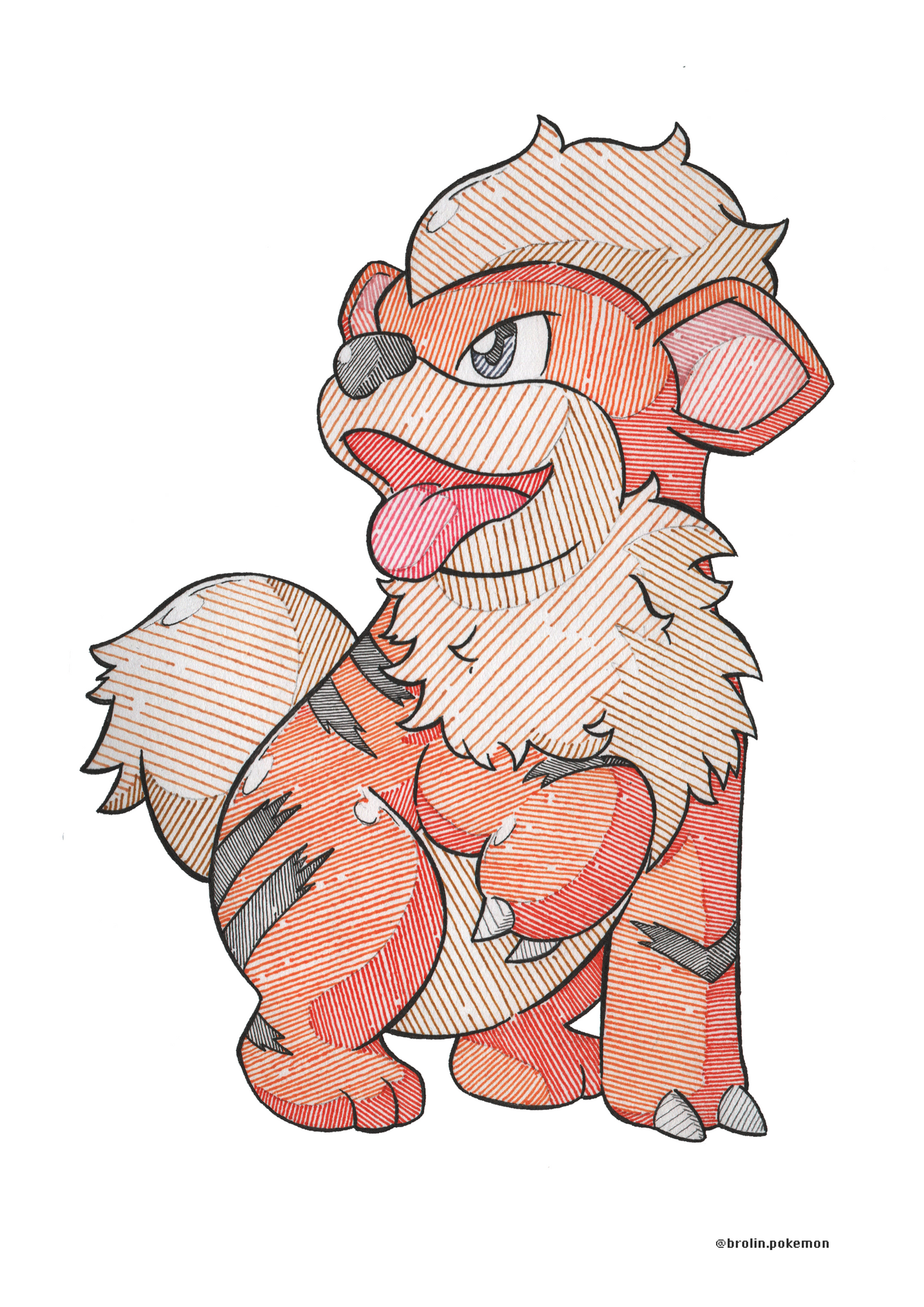 Growlithe Print