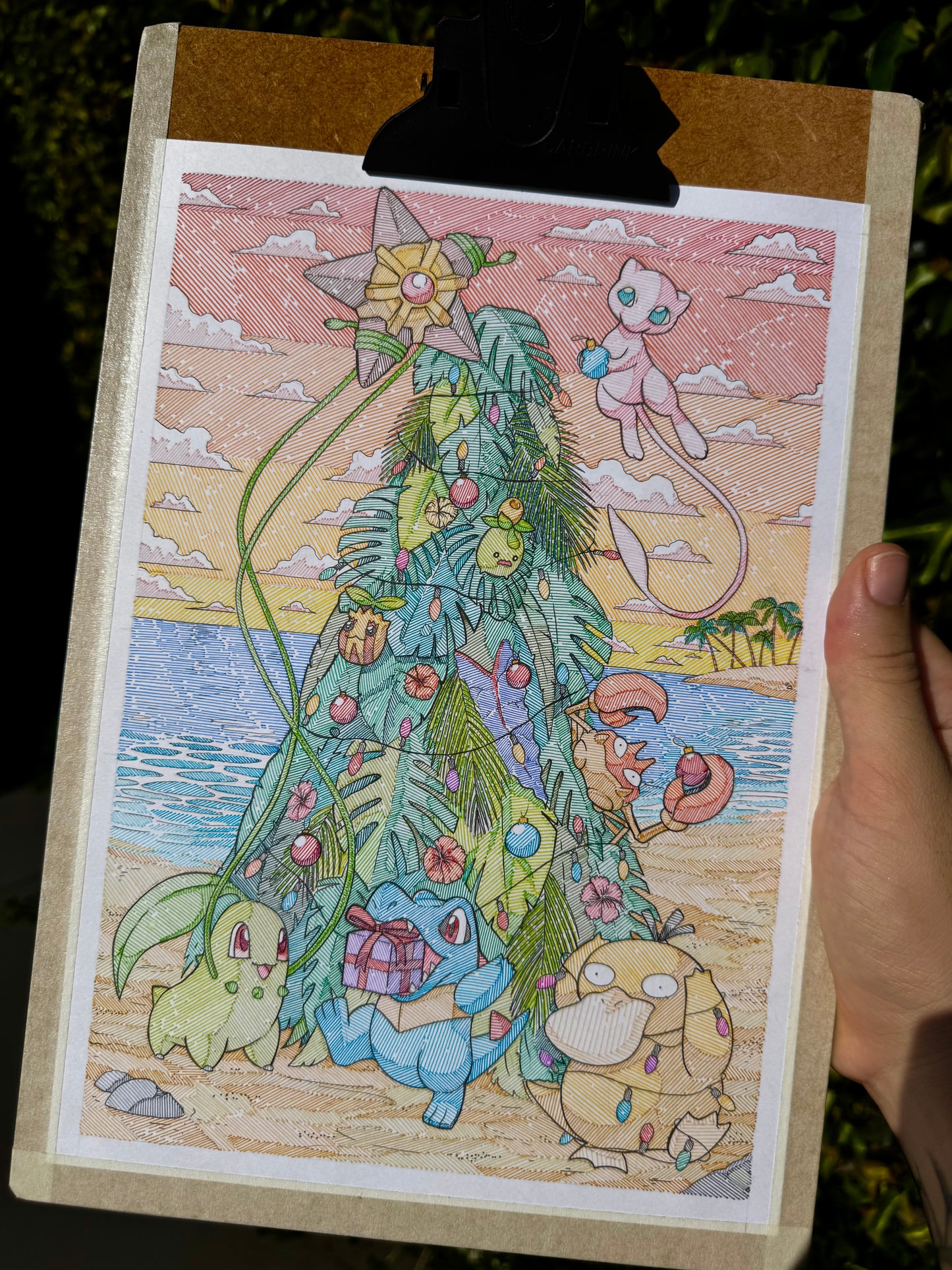 Tropical Christmas Print - A3 Size
