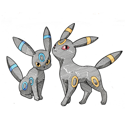 Umbreon & Umbreon Shiny Sticker