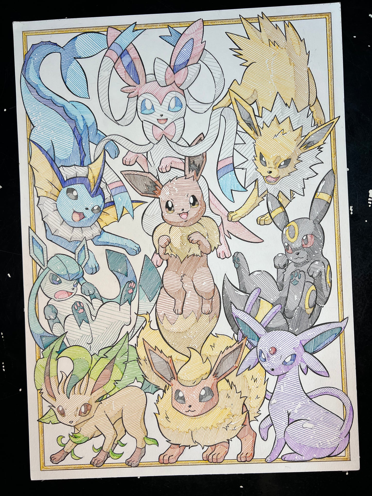 Eevee Evolutions (Original Art)