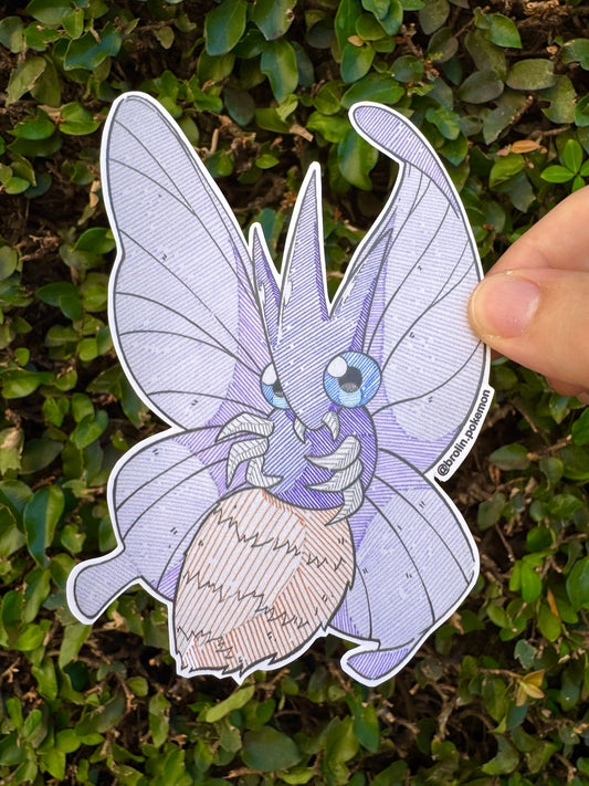 Venomoth Sticker