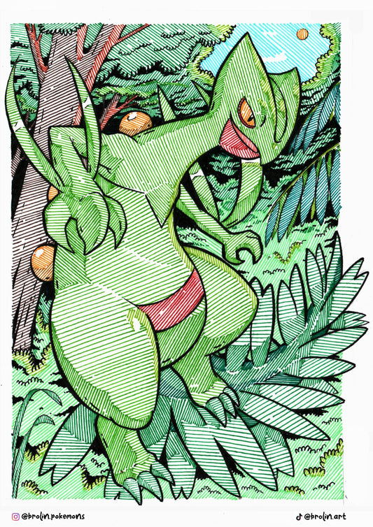 Wild Sceptile Print (Big Size)