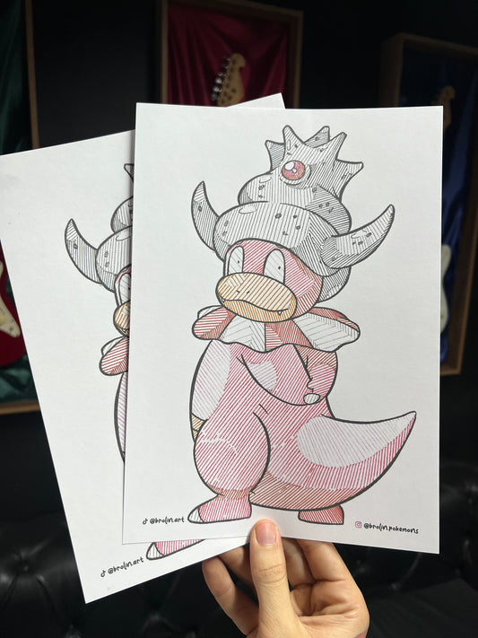 Slowking Print