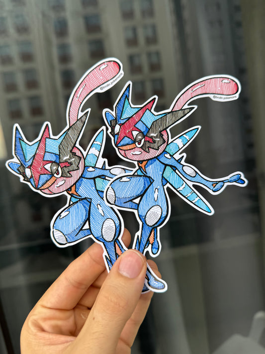 Ash Greninja Sticker
