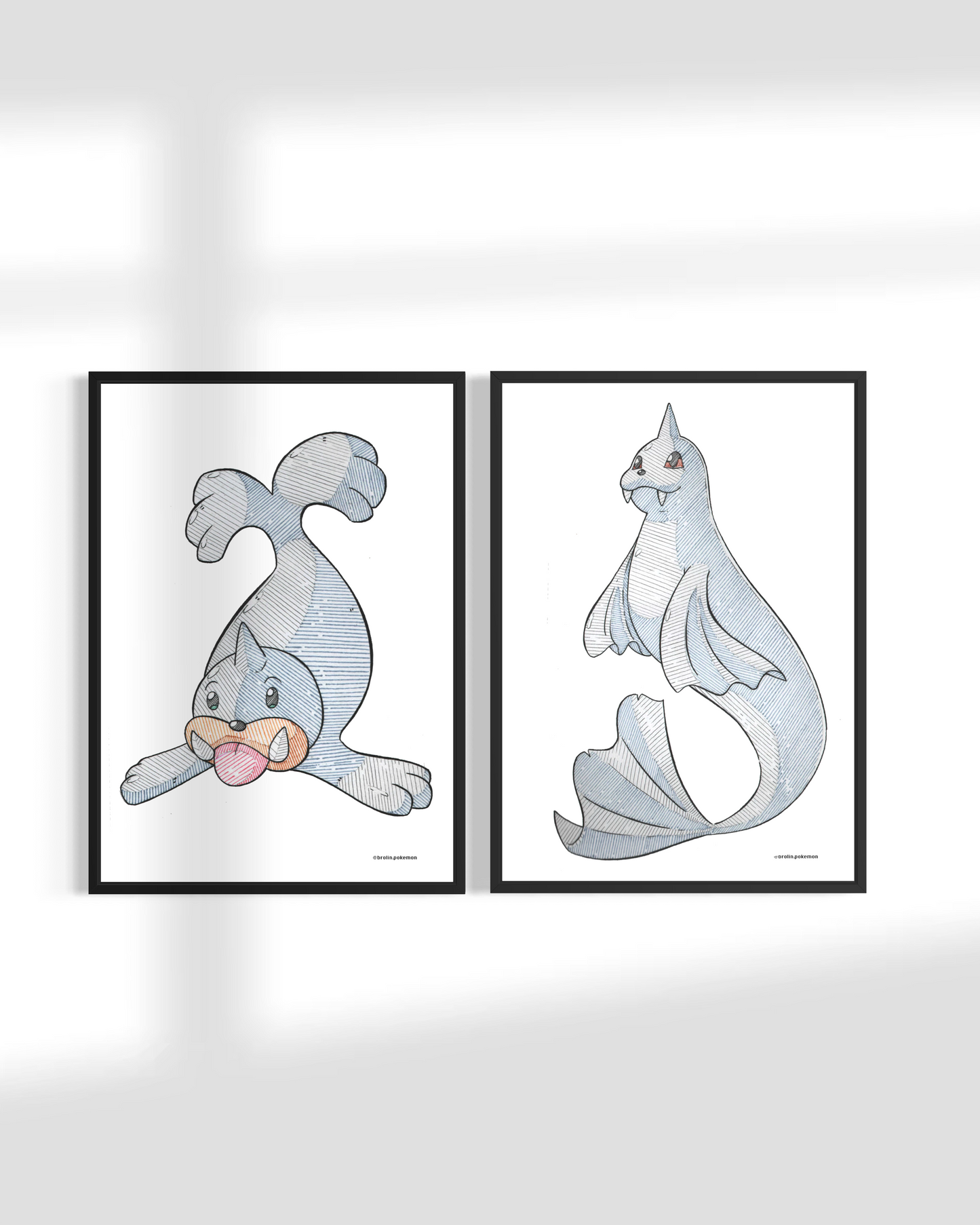Seel & Dewgong Prints - A4 Size