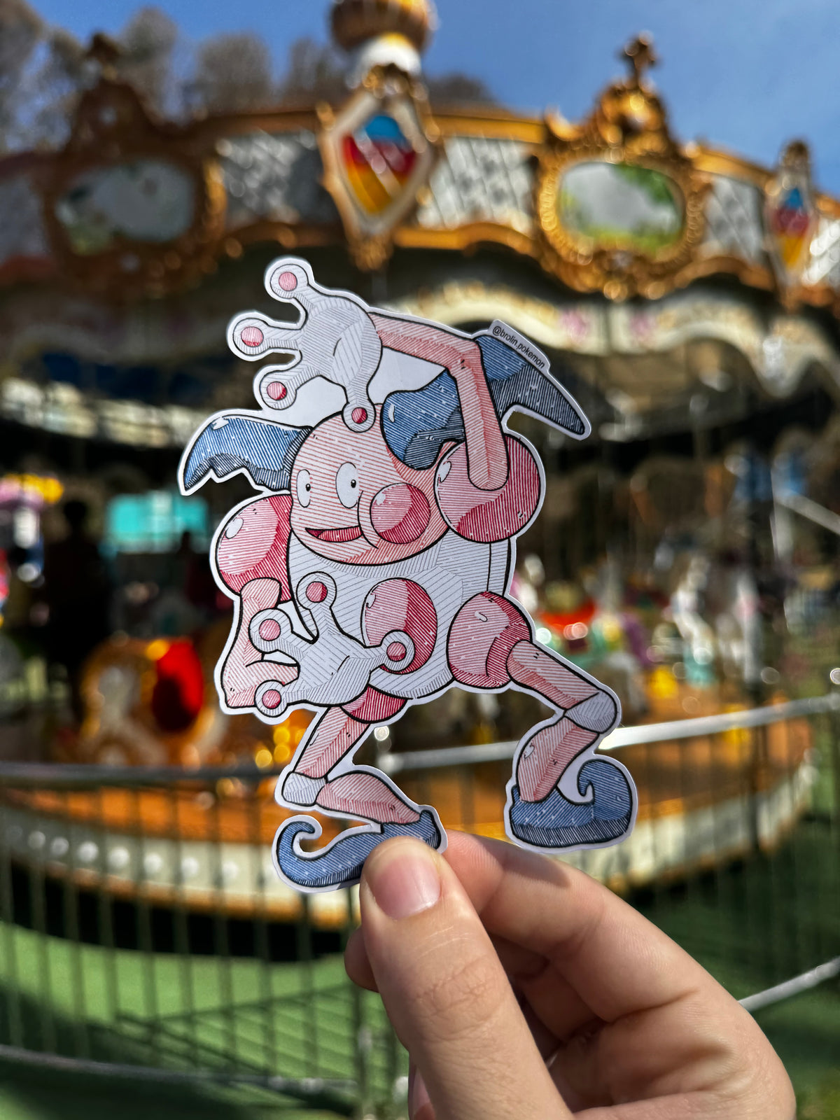 Mr. Mime Sticker - Type 2
