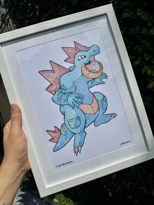 Feraligatr Print