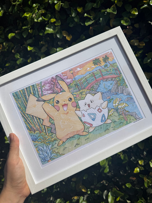 Pikachu & Togepi Print