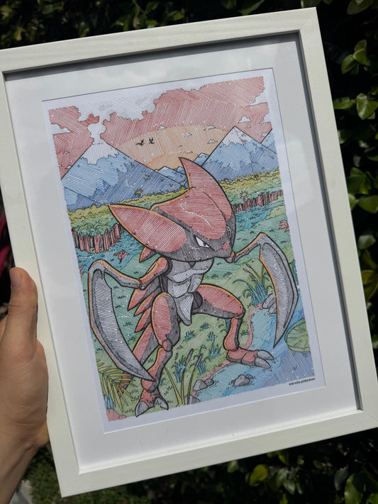 Kabutops Prehistoric Print