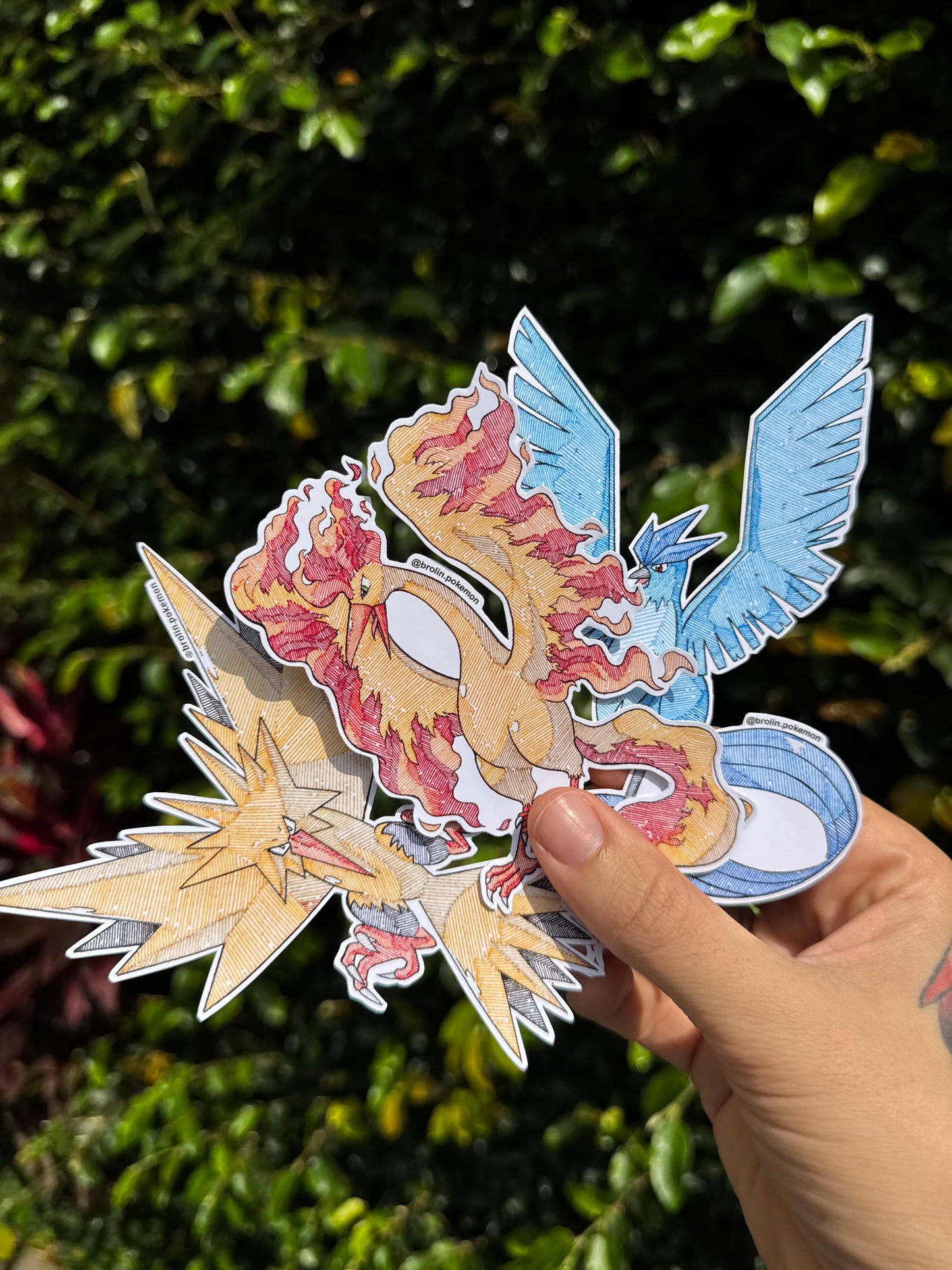 Zapdos, Moltres & Articuno Stickers