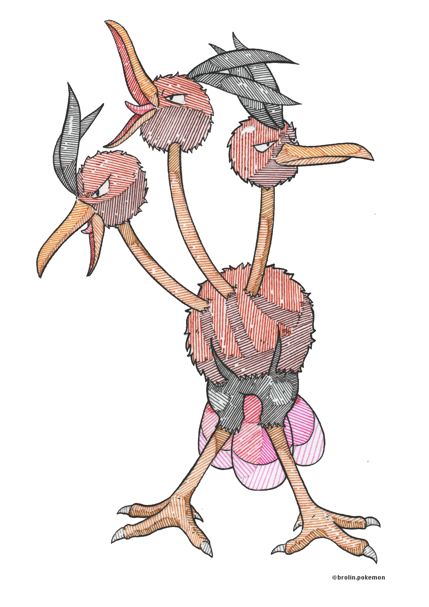 Doduo & Dodrio Prints - A4 Size