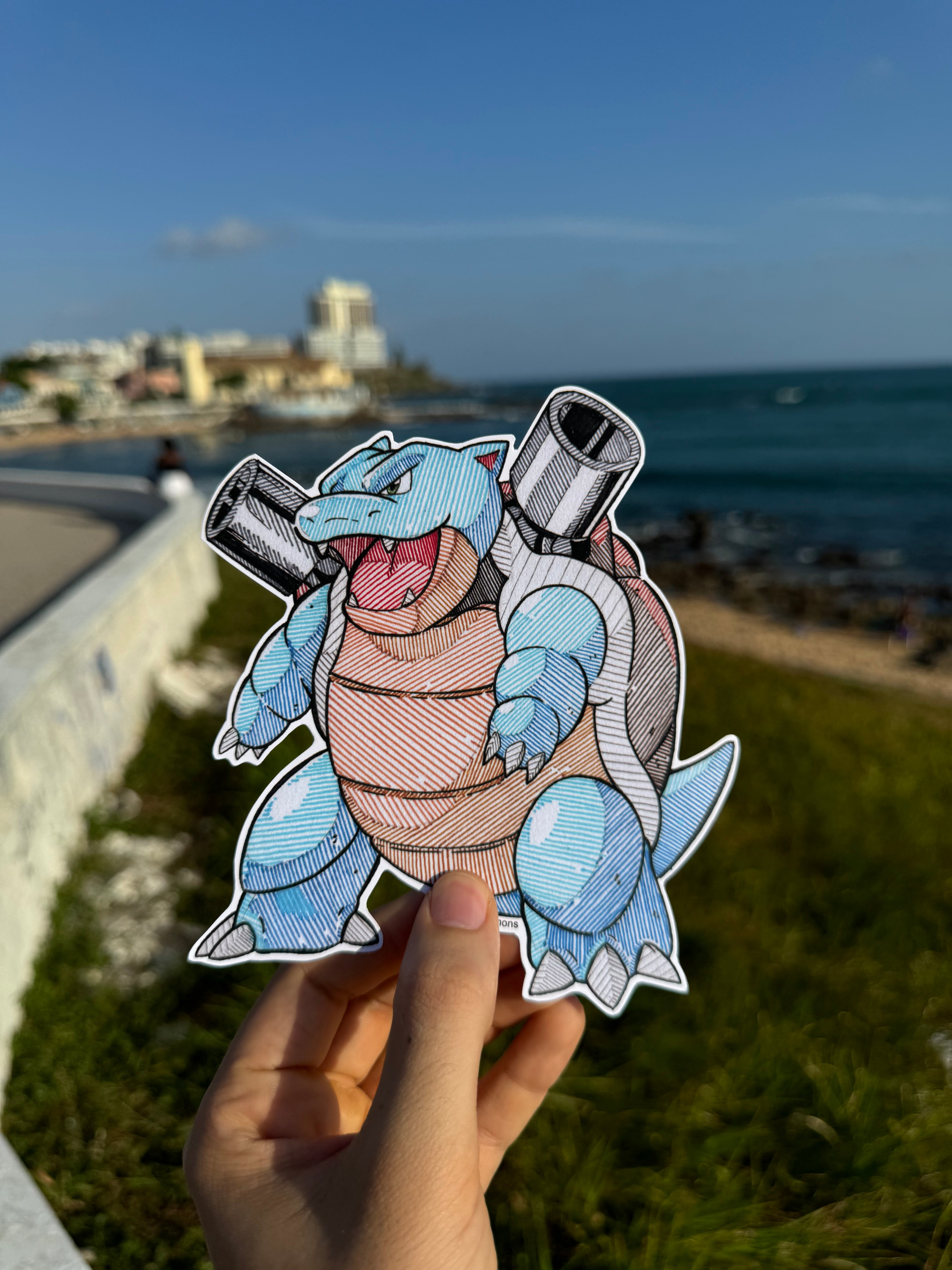 Blastoise Sticker Blastoise Sticker (Kanto Pokédex) – Art by Brólin