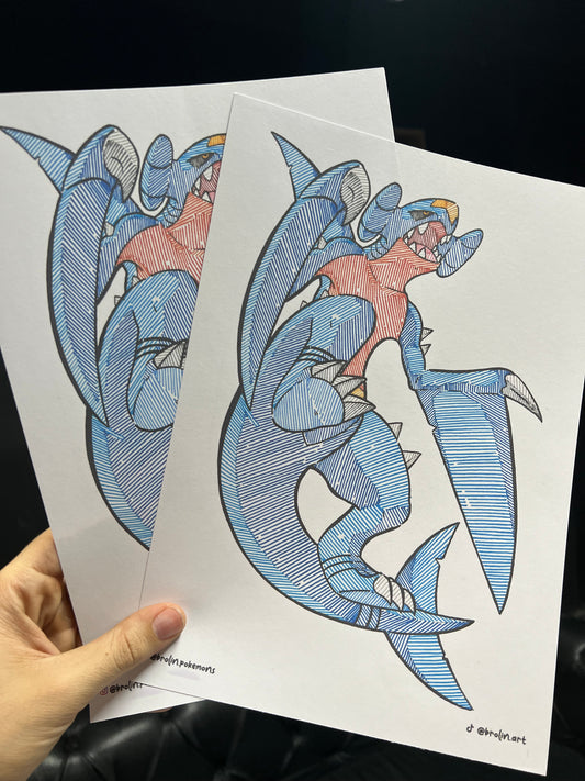 Garchomp Print