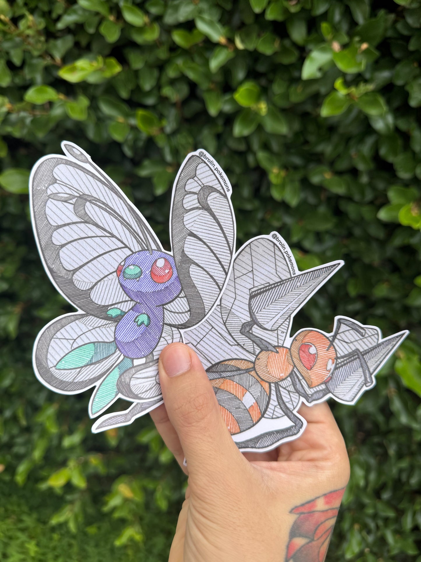 Butterfree + Beedrill Sticker