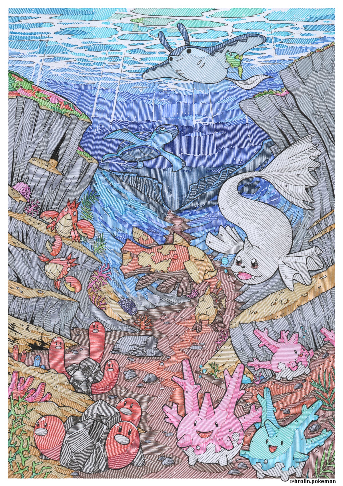Pokémon Sea Print